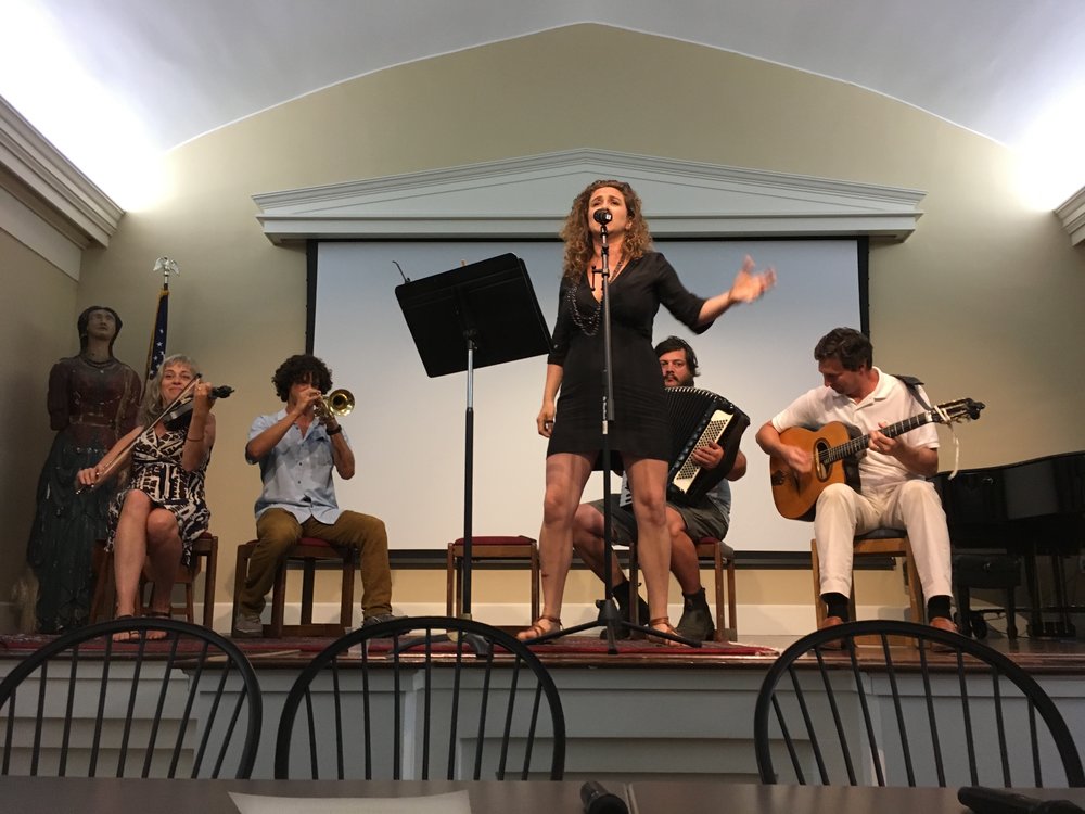  Coq-Au-Vin performing at the Mice Against Ticks meeting, August 2018. 