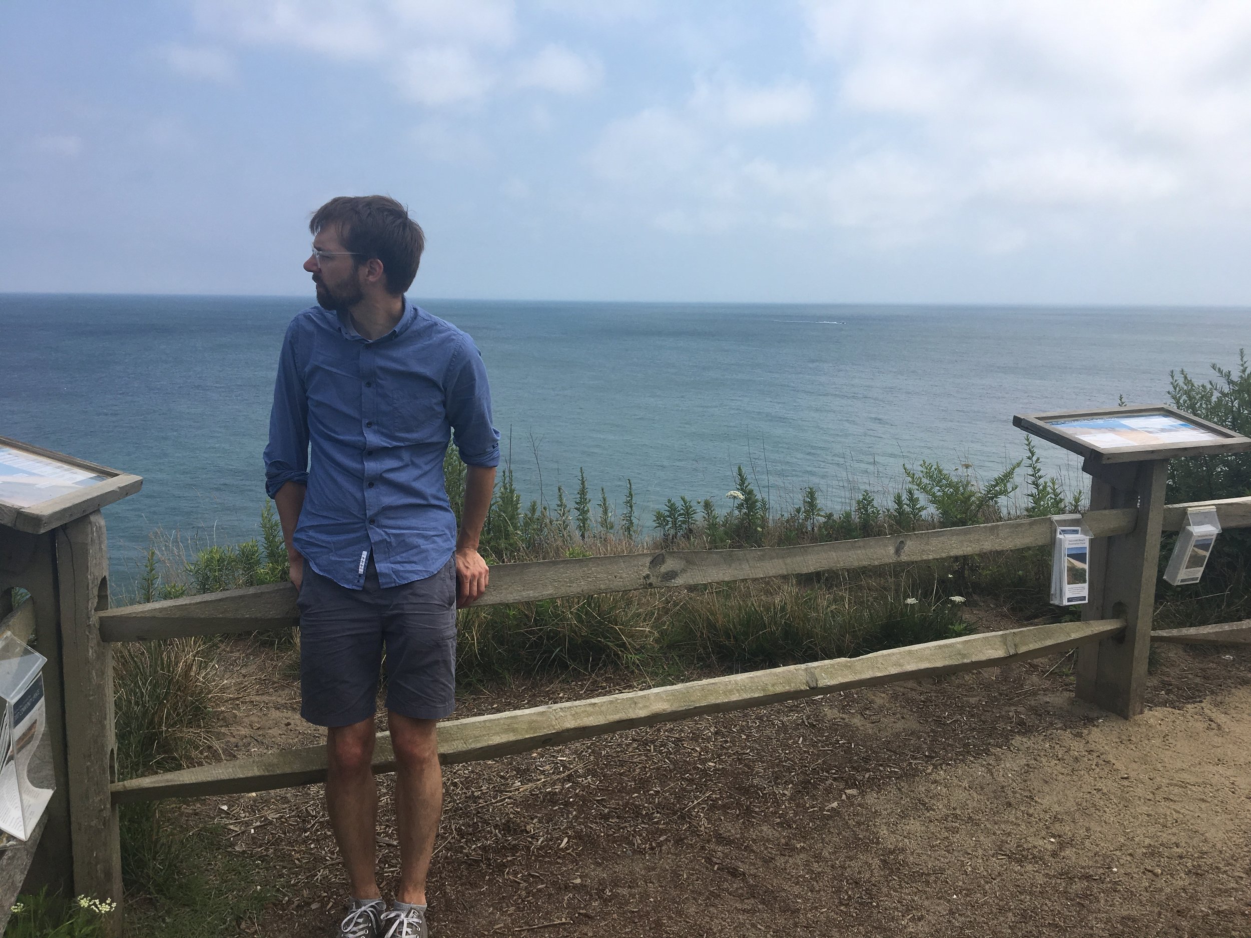  Senior Producer Taylor Quimby, looking wistfully out at the Atlantic. 