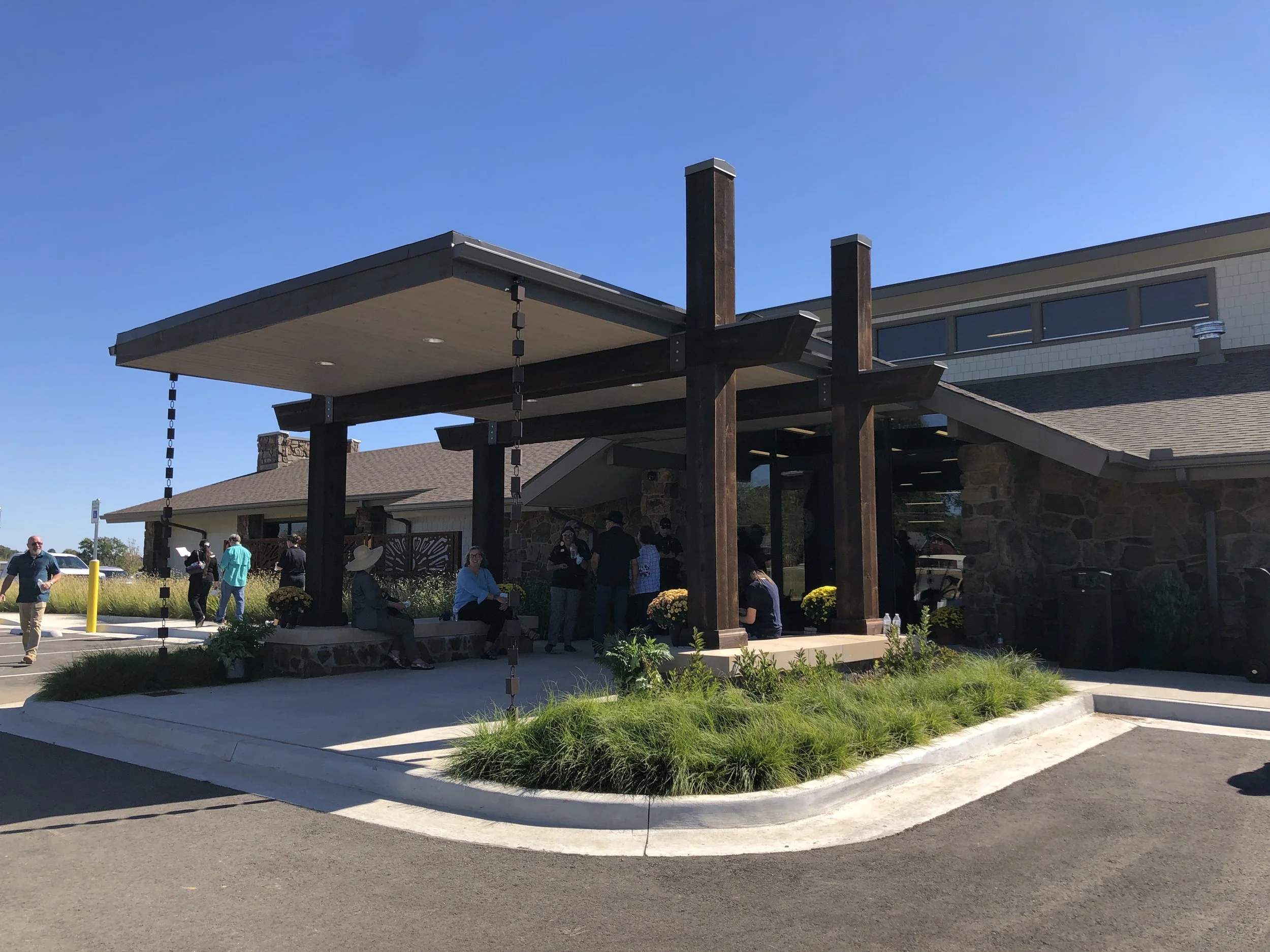  Entrance to the Cultural Center. 