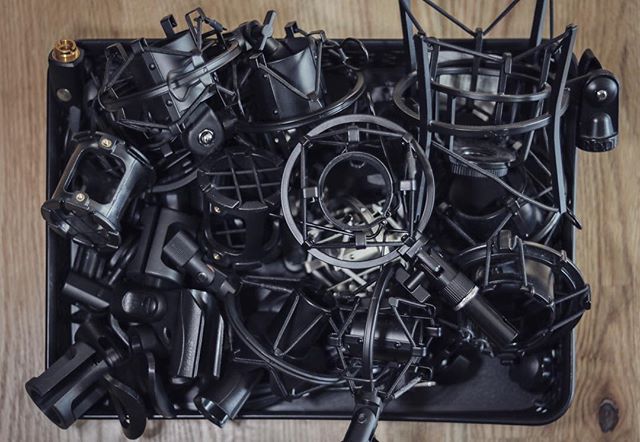 When you realize how many microphones you have... #microphones #mic #mics #audiohotline #micreviews #micclip #shockmount #audio #audioproduction #podcaster #podcasting #podcast #vocals