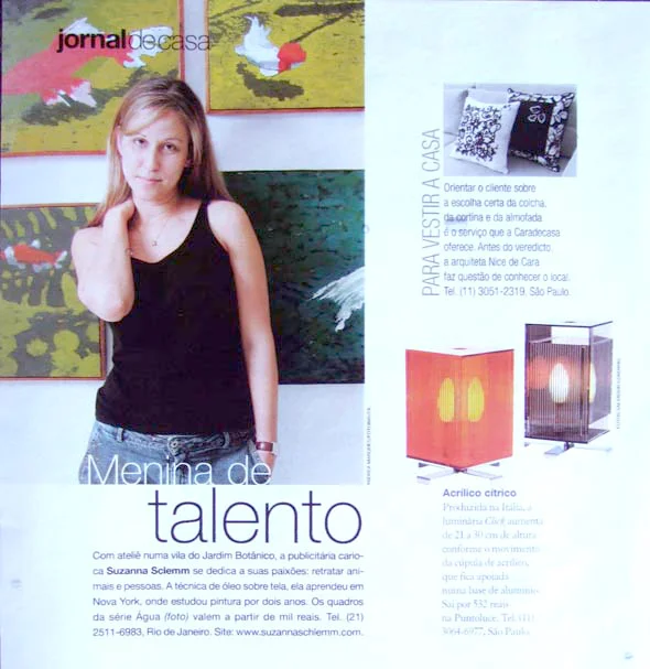 Article at Casa Claudia Magazine Nota na revista Casa Claudia