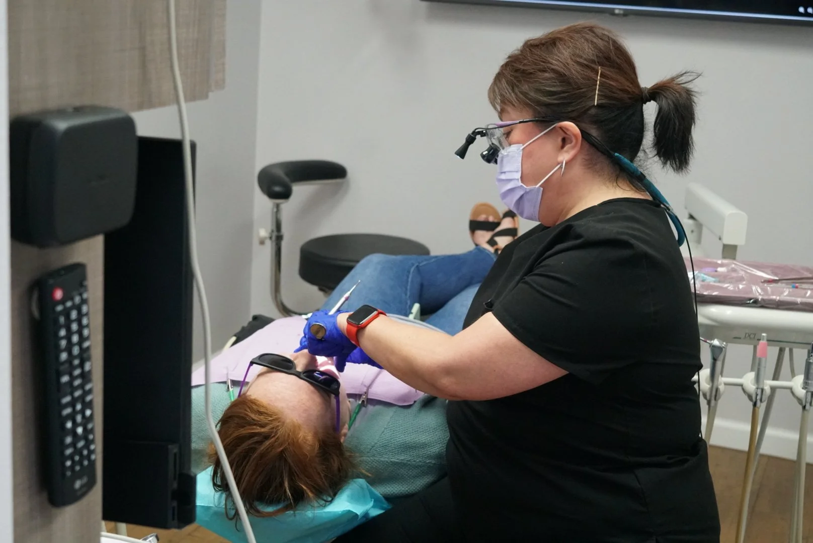 Patricia, RDH Performing a Dental Cleaning