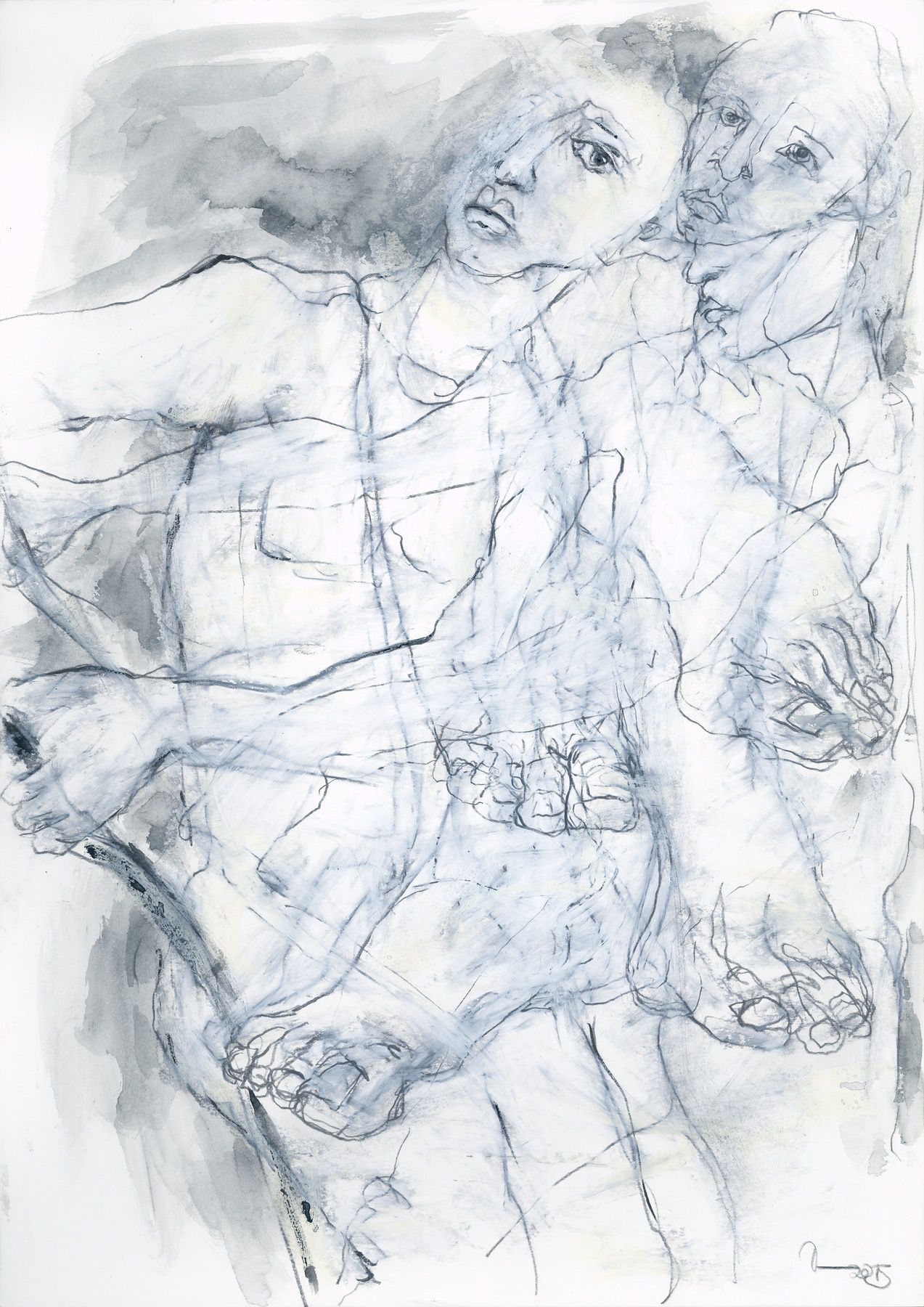 "Eros" 42 x 29,7 cm Mischtechnik auf Papier  2015