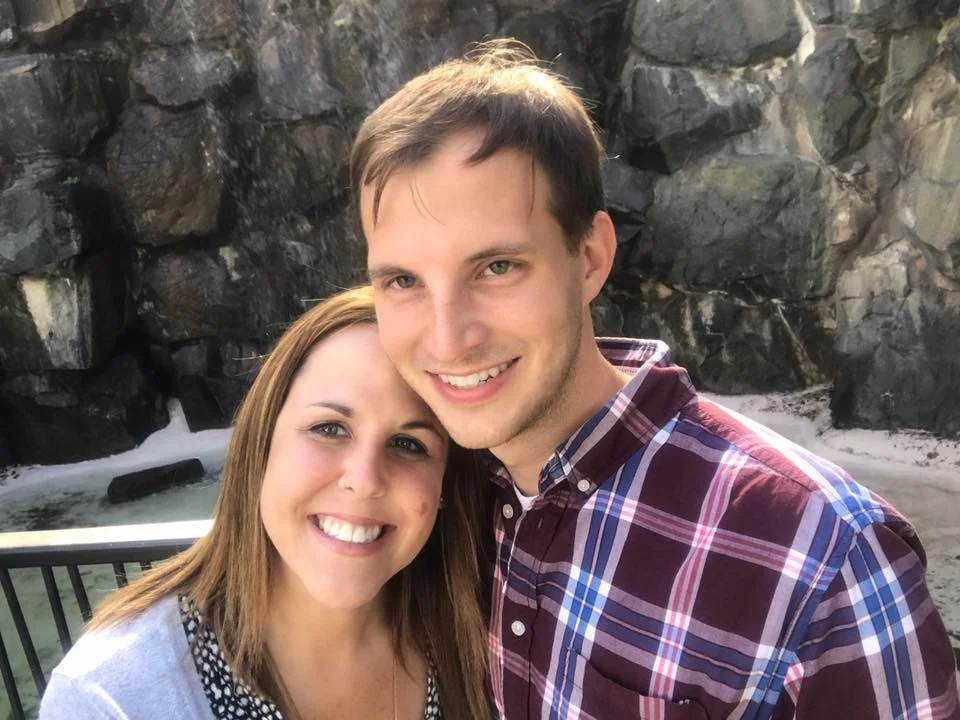 I am healthy! With Aaron Rye, the love of my life, on the day he proposed (right before he did it!)