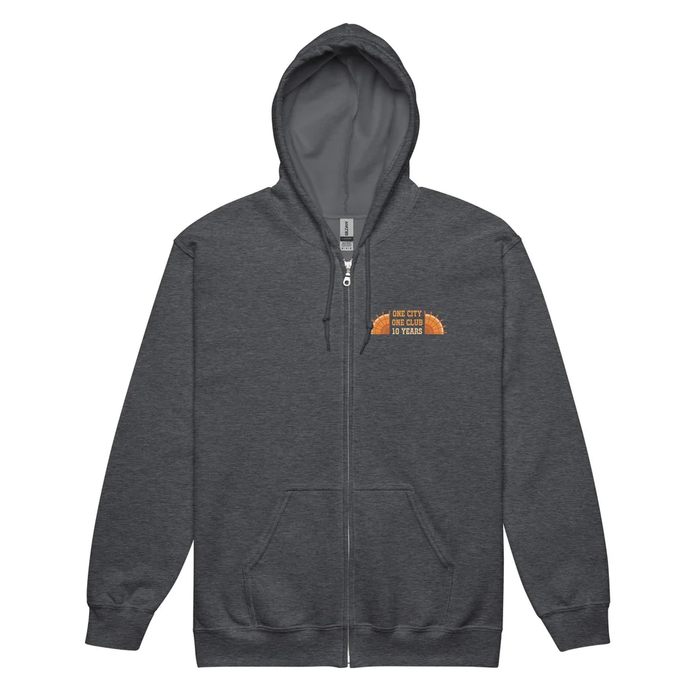 10th Anniversary Tifo Zip Up Hoodie — The Incline Collective