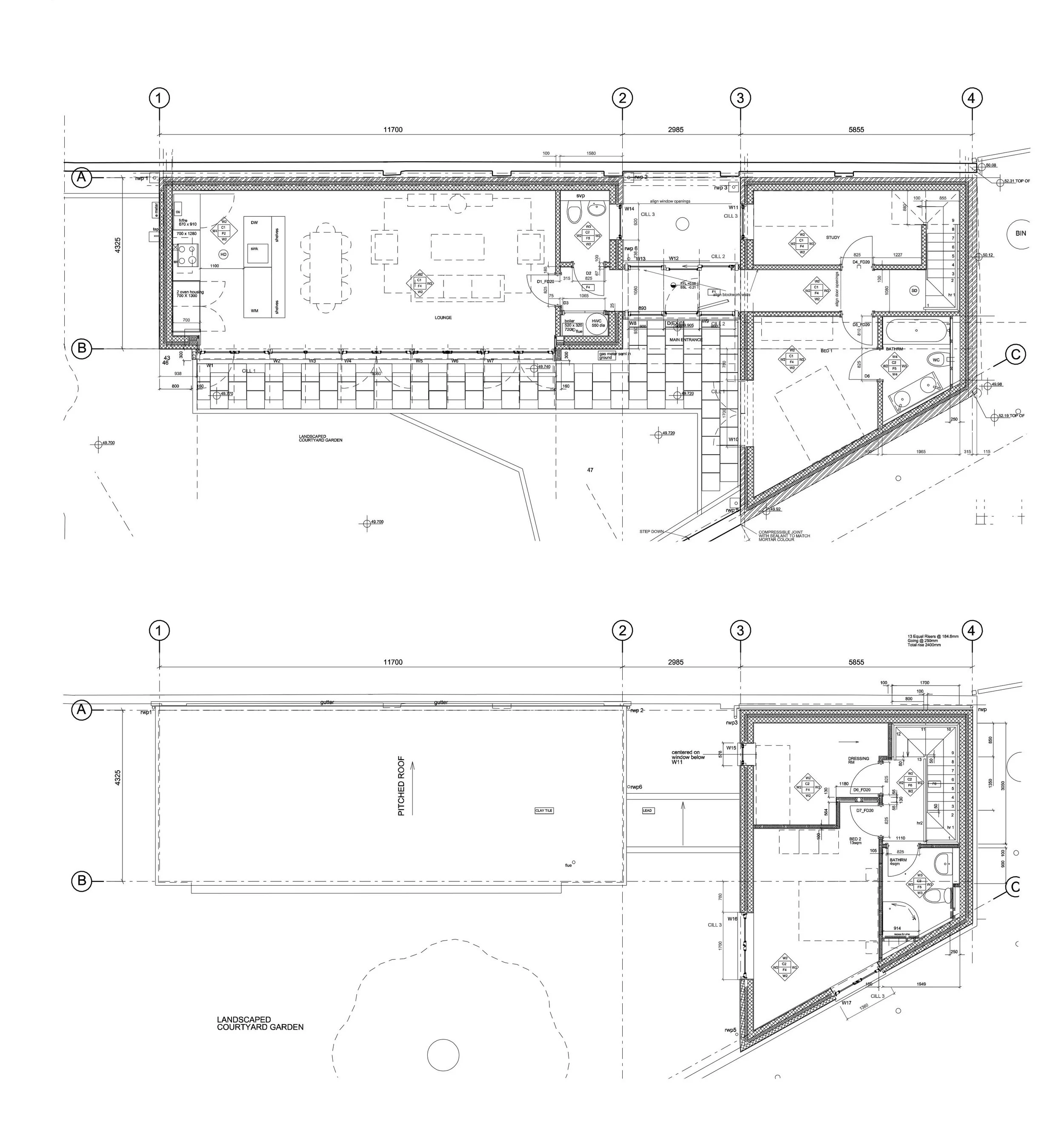 Ground and First Floor Plans