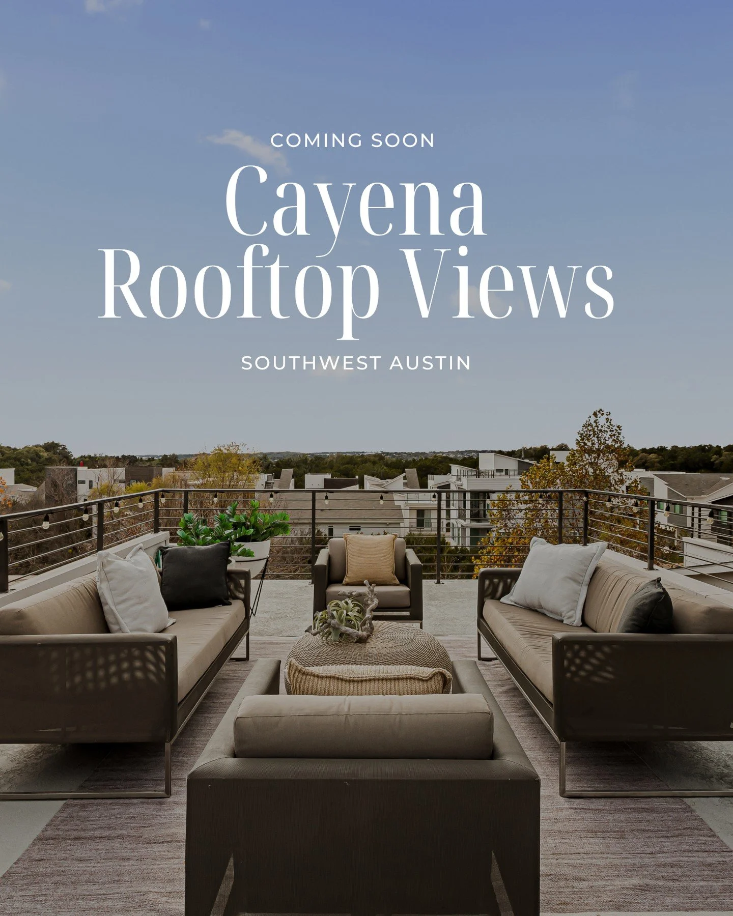 Looking for a home that feels tucked away, without giving up the best of Austin?�This Cayena townhome is the answer, three levels of modern design, hardwood floors, and a rooftop terrace with views that makes city living feel elevated (literally).

Q