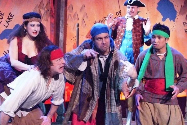 The ensemble of the A Kid’s Forum production of Treasure Island .