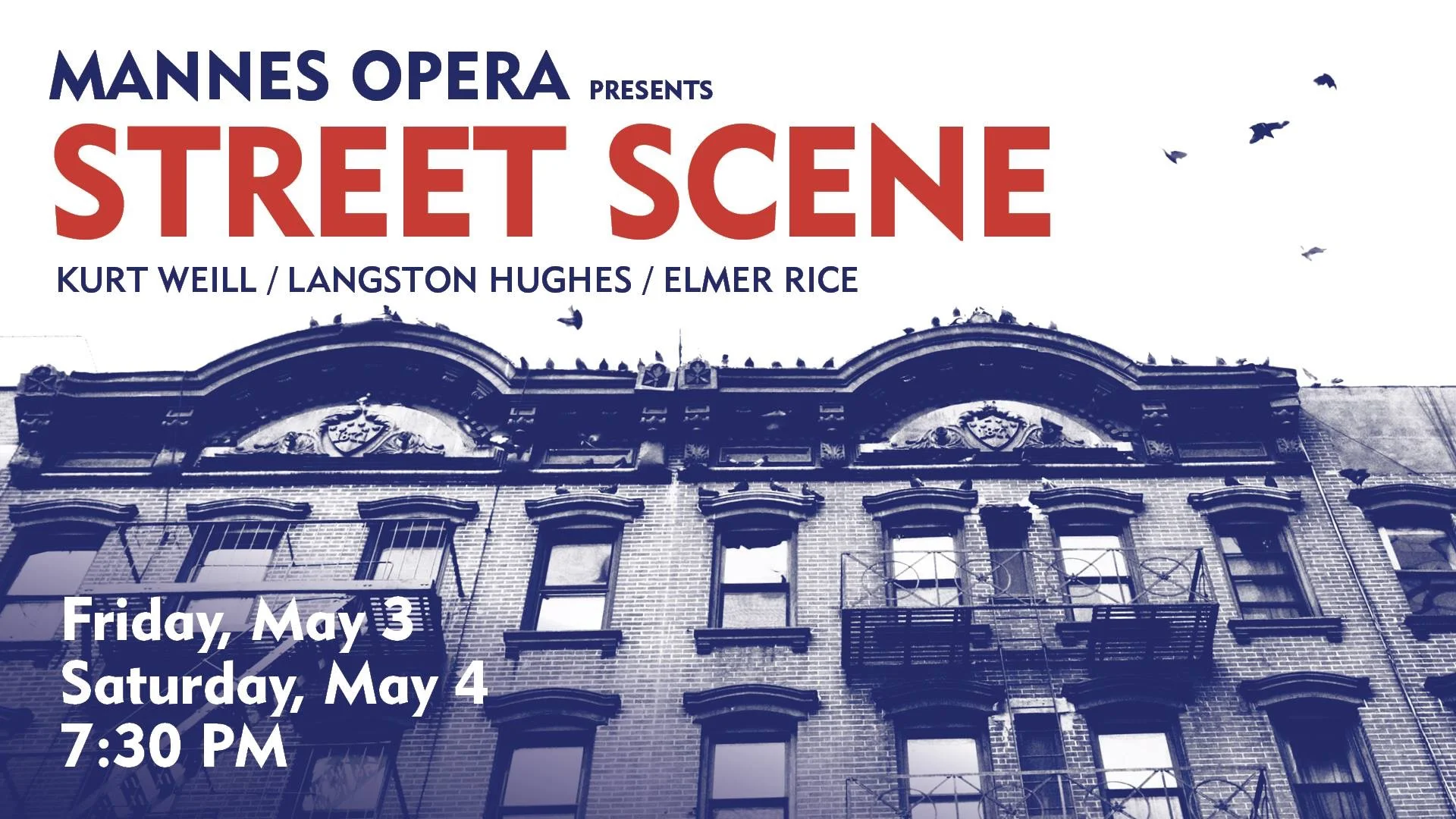 Street Scene with Mannes Opera 