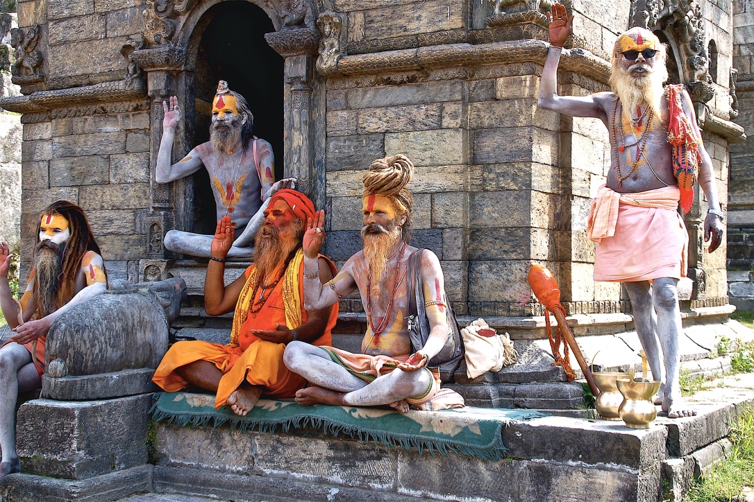 Temple "Holy Men", Kathmandu, Nepal