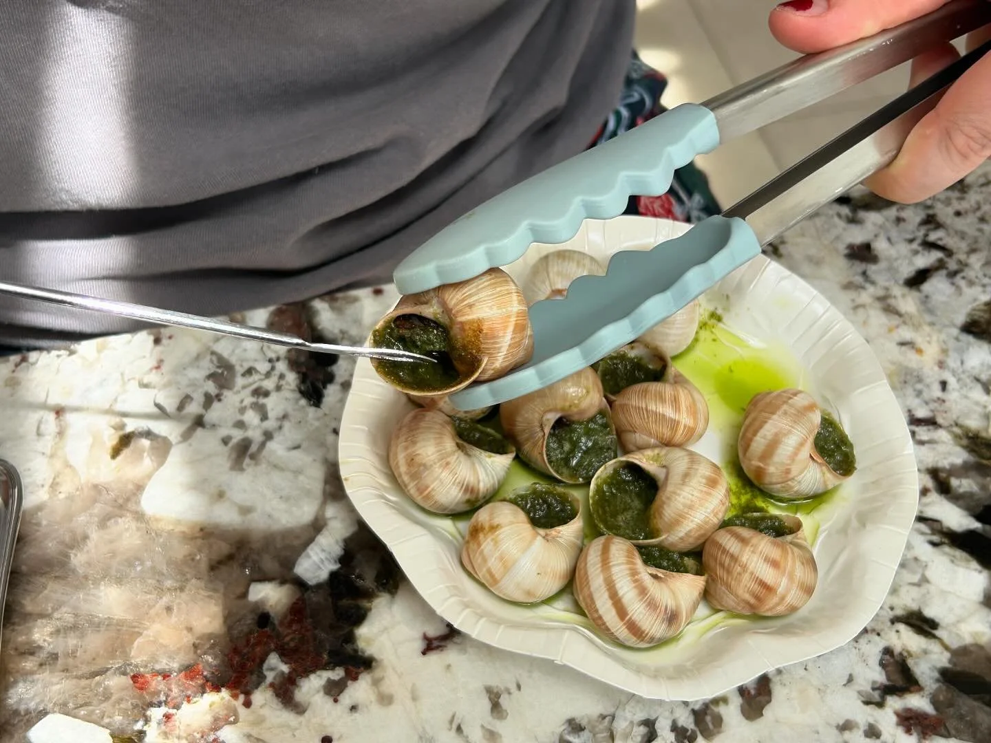 When the child wants a French Bistro but all you have is tongs and a fondue fork. 🤣