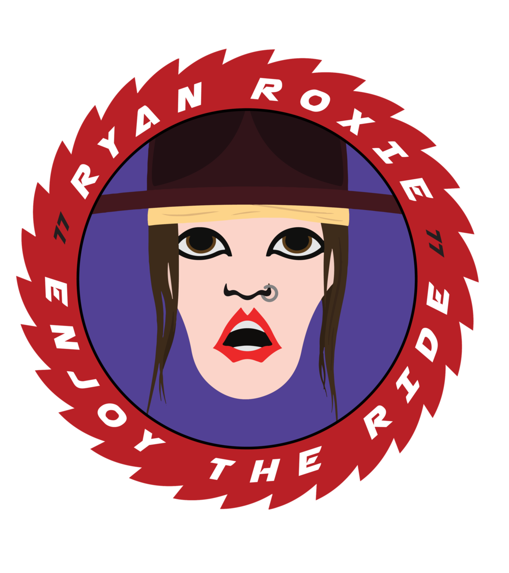 Roxie Ladies Crop . Cartoon Hoodie — Ryan Roxie Official