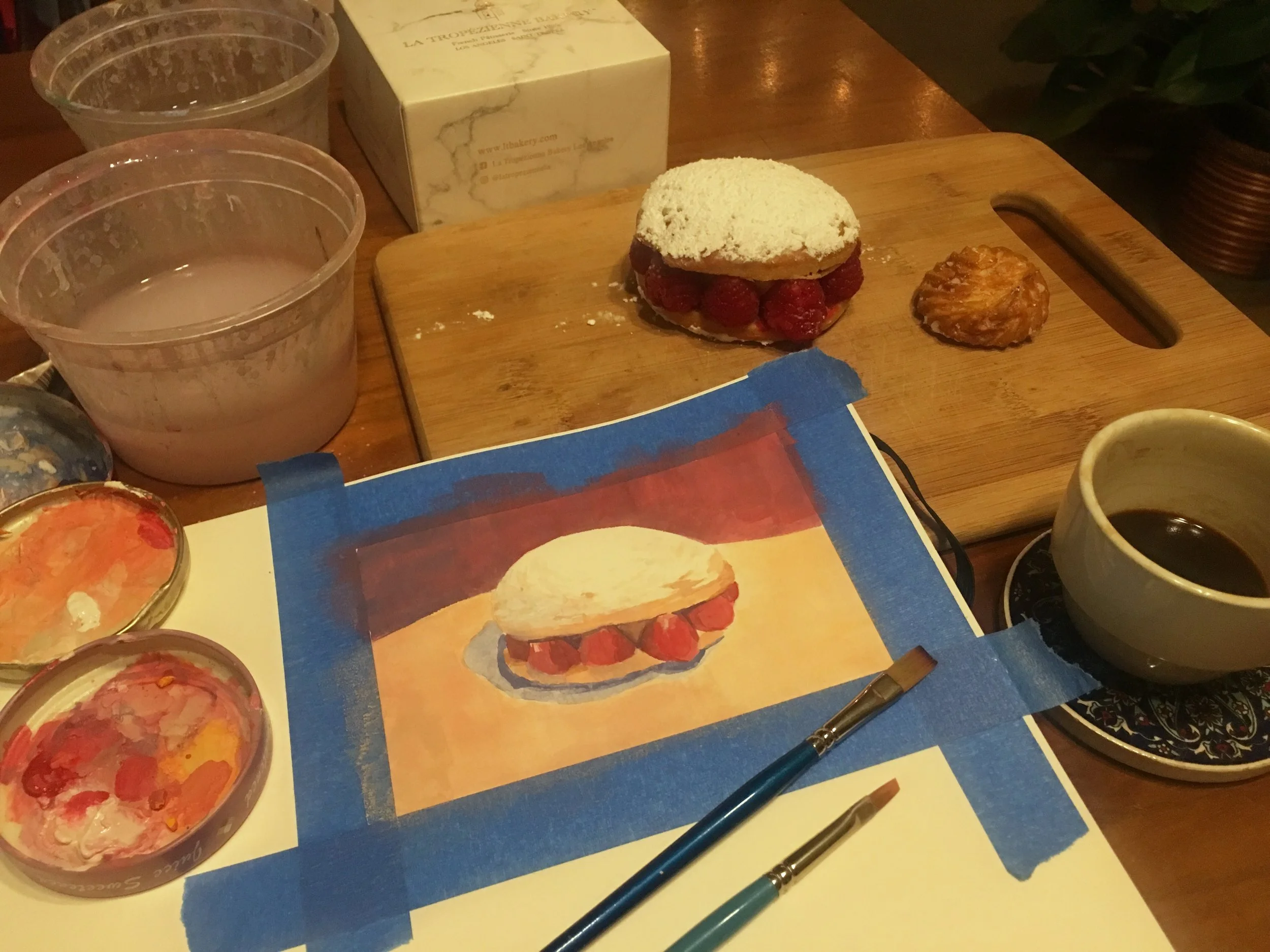 Tropézienne Raspberry (featuring chouquette)