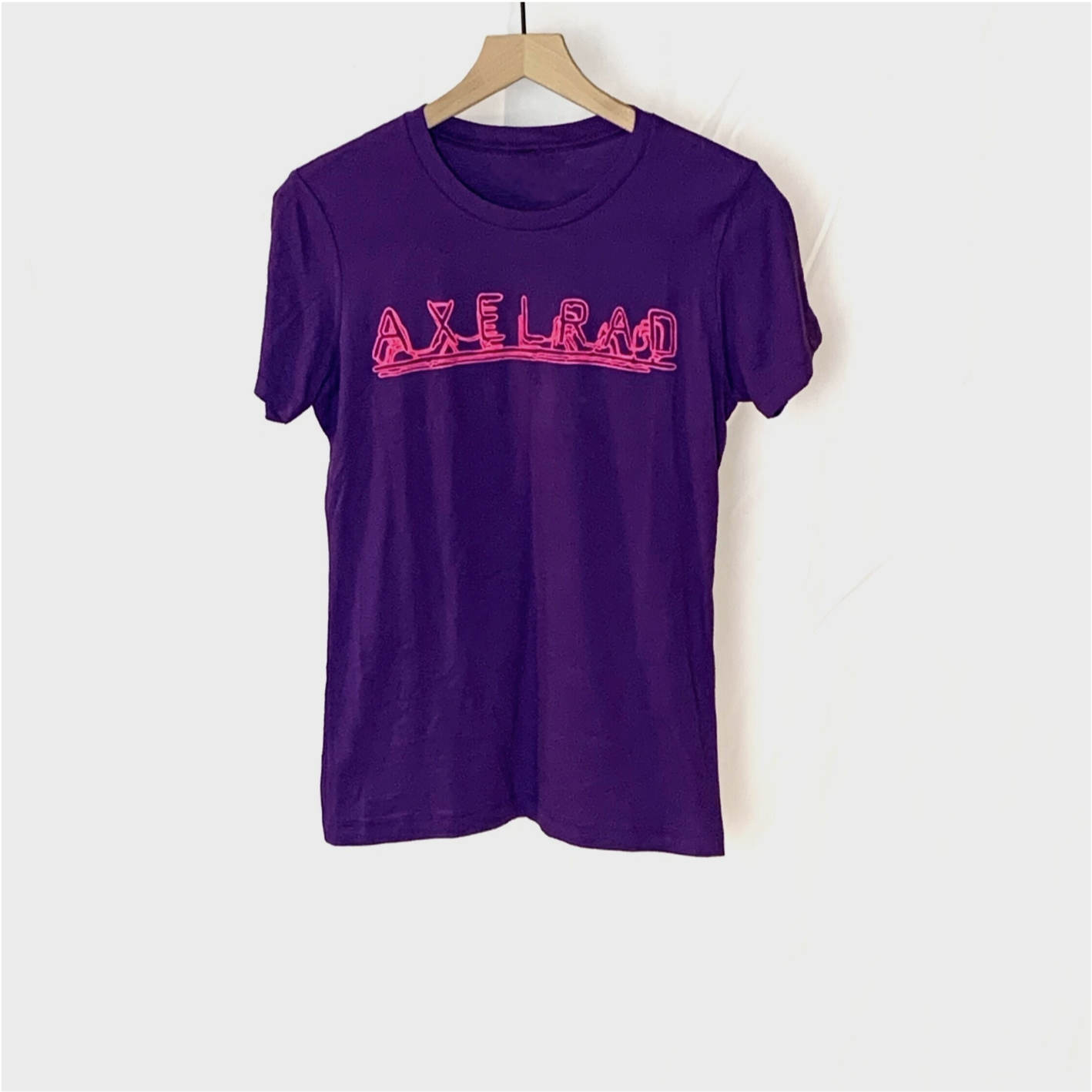 Pink Neon Fitted Ladies' Shirt (Purple or Tahiti Blue)