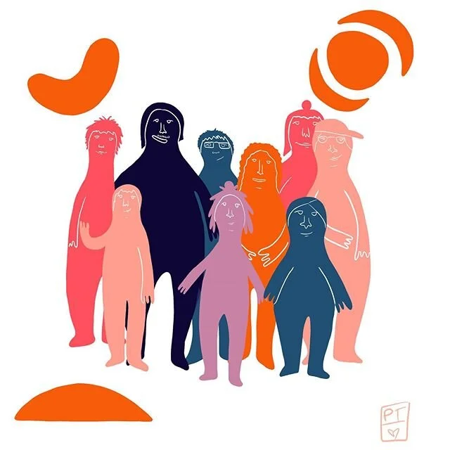 The ever sweet and cool @royolaroyola asked for some illustrations to accompany the Sharing Privilege online course (which you can dig into while you’re at home now) 
Right now doing our part for our community means staying home, we can contrib