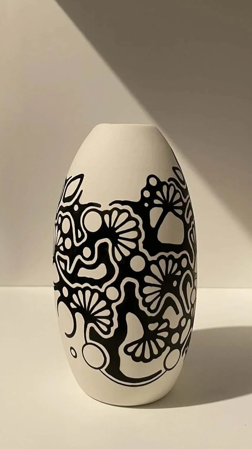 Blackthorn Blossom Vase