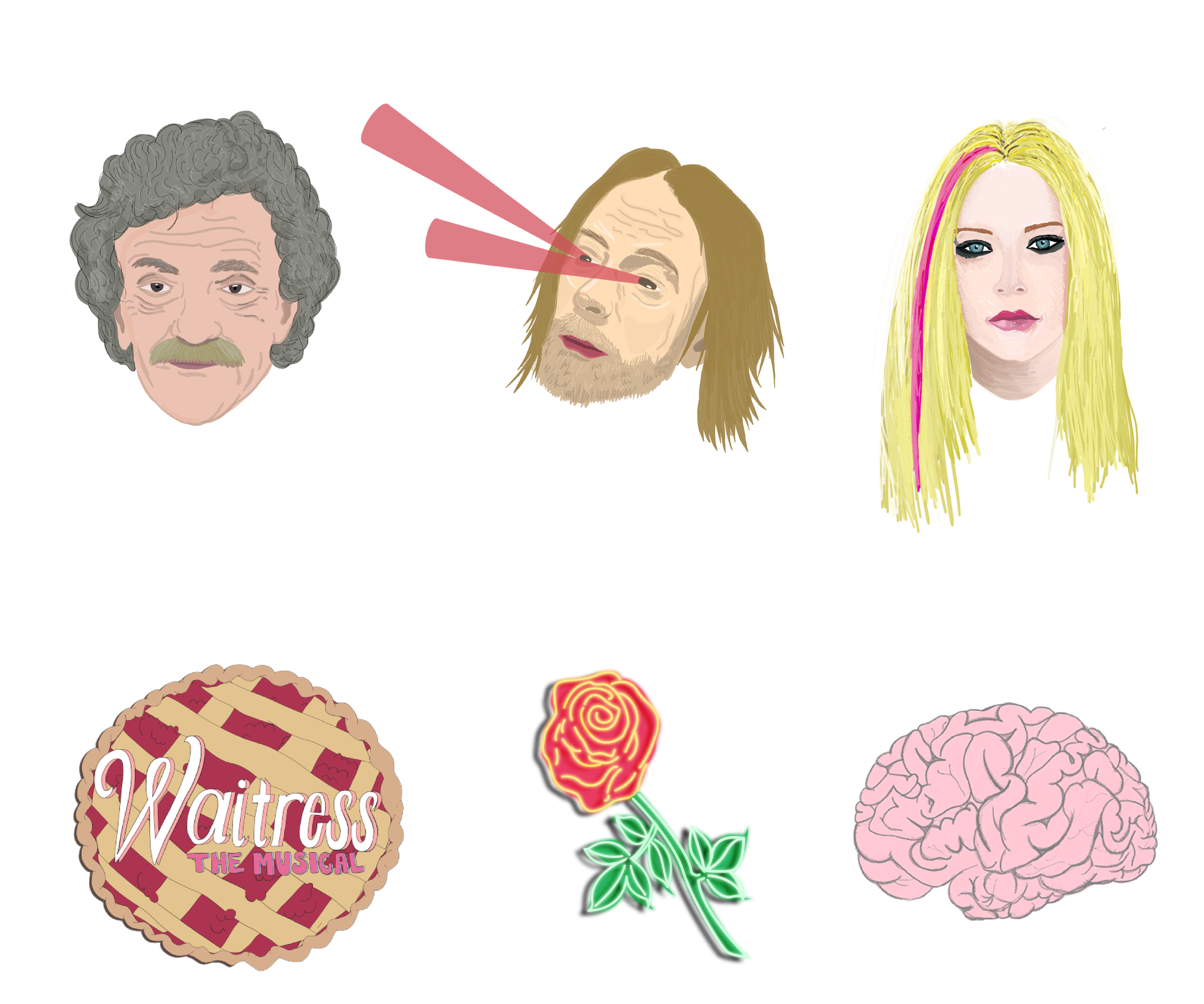 Many of my fun works are featured as stickers & other merchandise on Redbubble.com. I've sold over 100 items! Hopefully not only purchased by my mother...