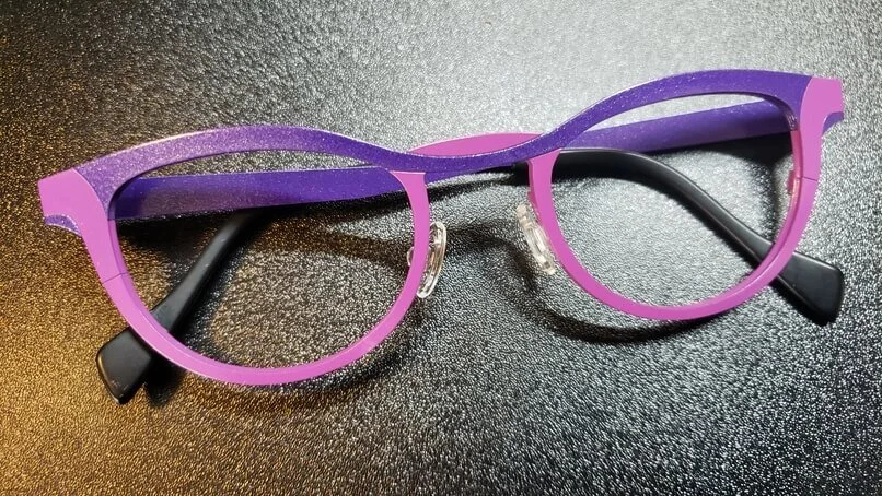 Powder coated Anne & Valentine eyeglasses