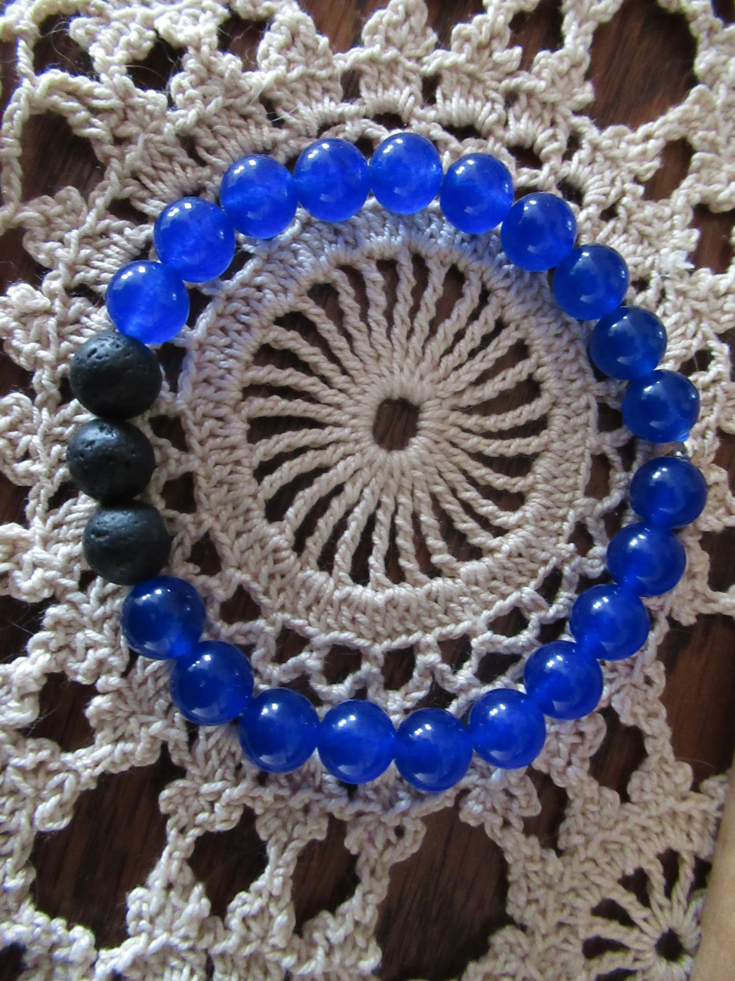 ROYAL BLUE JADE DIFFUSER BRACELET