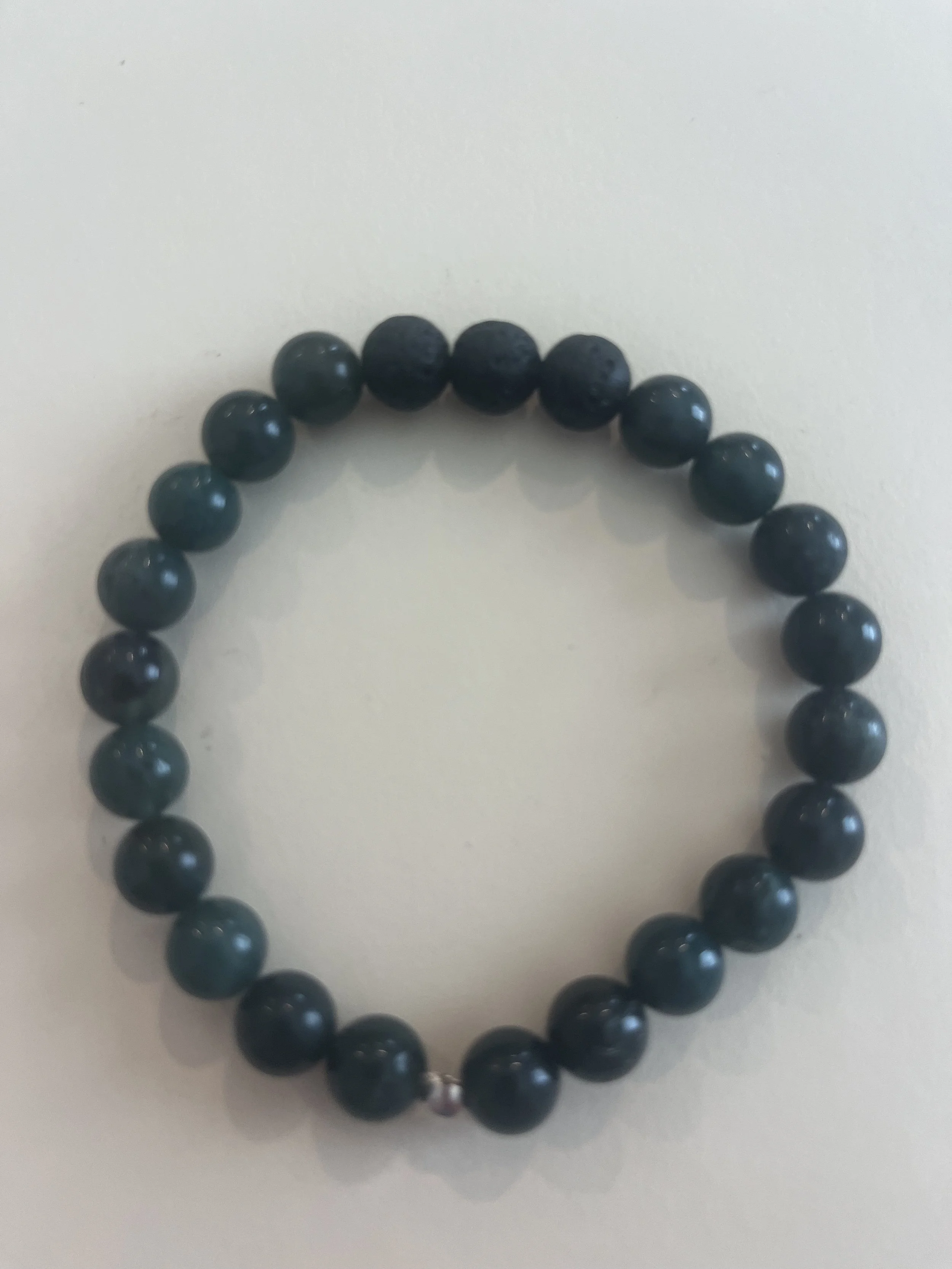 MOSS AGATE DIFFUSER BRACELET