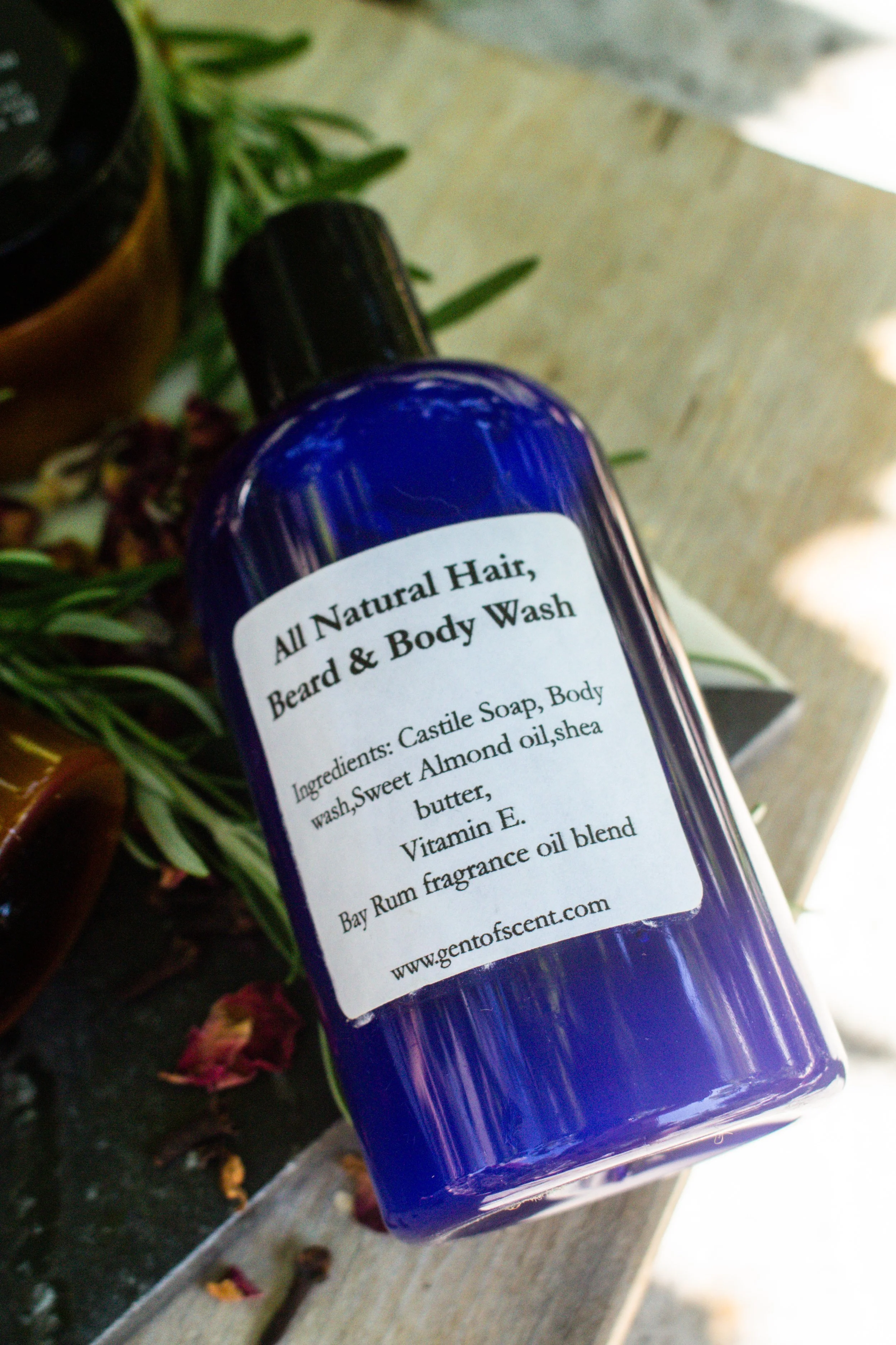 BAY RUM ALL NATURAL HAIR, BEARD AND BODY WASH