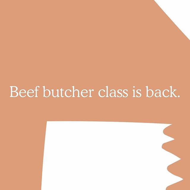 Come join @giancarlosbarbaro and I on Thursday 6/27 at 7:30 for an evening of good meat and bad jokes as we cut and cook our way through a beef hind quarter!  We&rsquo;ll also talk sourcing, farming and why Filet Mignon is overrated (🔥take alert). S