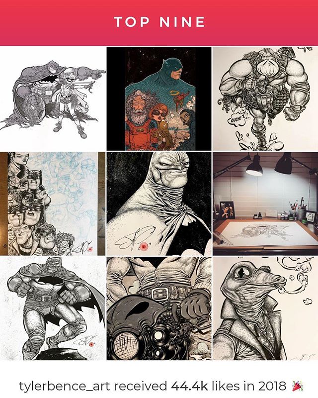 2018 has been a wild ride to say the least; tumors taken out of my head, a million migraines, a new baby, my first year showing off my art online and getting tons of commissions, my first real gig with Darkhorse, and meeting so many kind and incredib