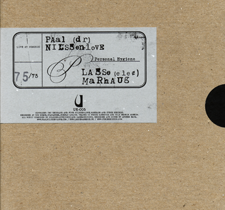 2005 "Personal Hygiene" Paal Nilssen-Love, Lasse Marhaug Utech Records Limited editon of 75 and 50