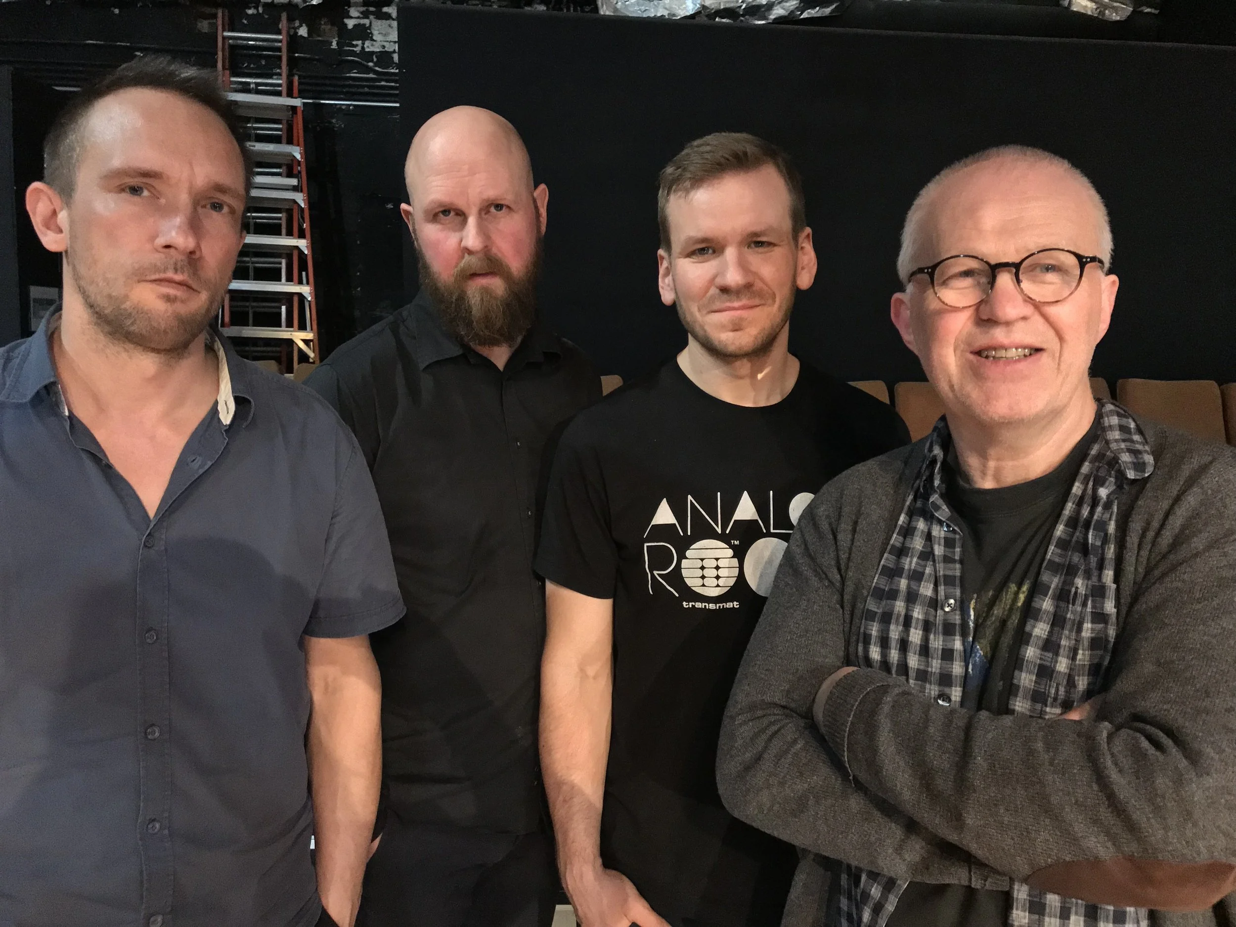 photo by David Zuchowski Paal Nilssen-Love : drums / Øyvind Storesund : double bass / Jon Rune Strøm : double bass / Frode Gjerstad : alto saxophone, alto flute and Bb-clarinet