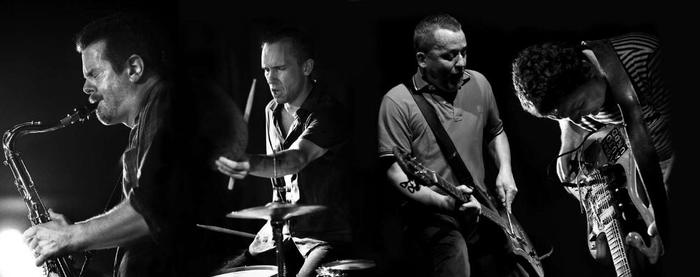 photo by Petra Cvelbar Ken Vandermark : reeds / Paal Nilssen-Love : drums / Terrie Hessels : electric guitar / Andy Moor : electric guitar