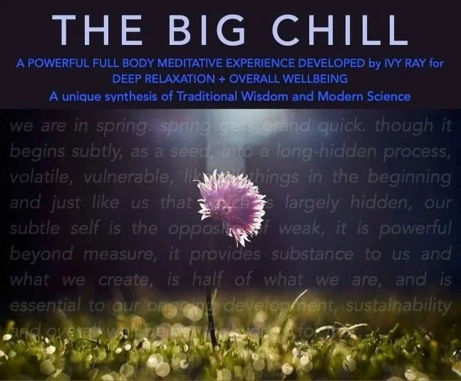 A UNIQUE + POWERFUL FULL BODY MEDITATIVE EXPERIENCE  WITH 28 YR INTERDISCIPLINARY EDUCATOR IVY RAY 