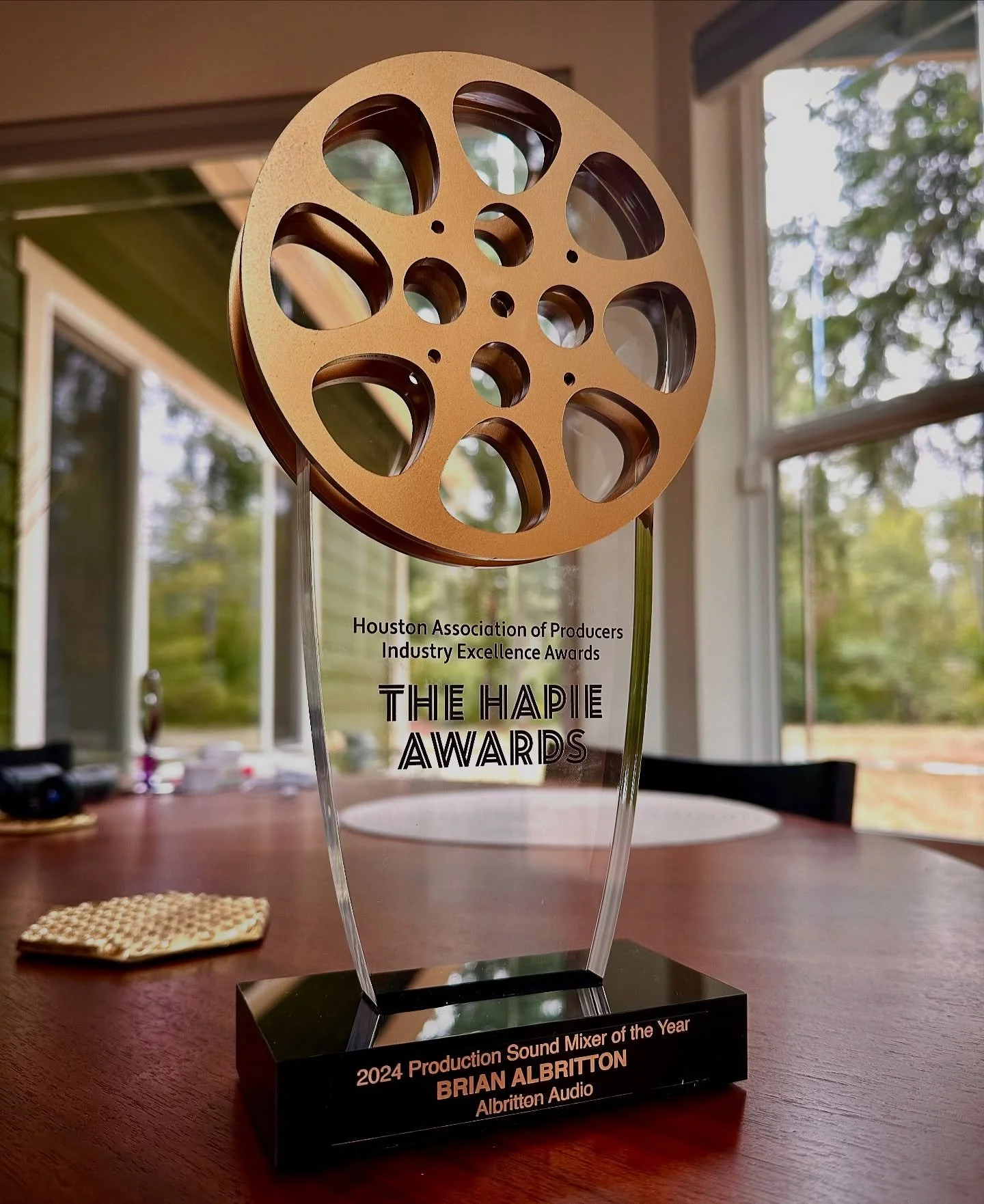 I recently had the honor of receiving the &ldquo;Production Sound Mixer of the Year&rdquo; award from HAP. 

Thanks everyone in HAP and congratulations to all the other honorees and finalists!