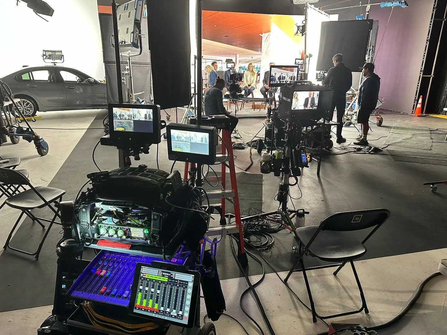 106 in dallas yesterday - happy to be working inside the (incredibly cold) studio