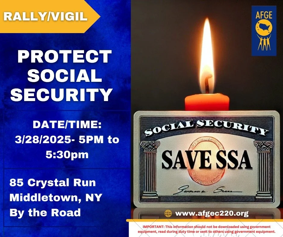 Protect Social Security Picket (by AFGE LOCAL 3343 and HVALF)