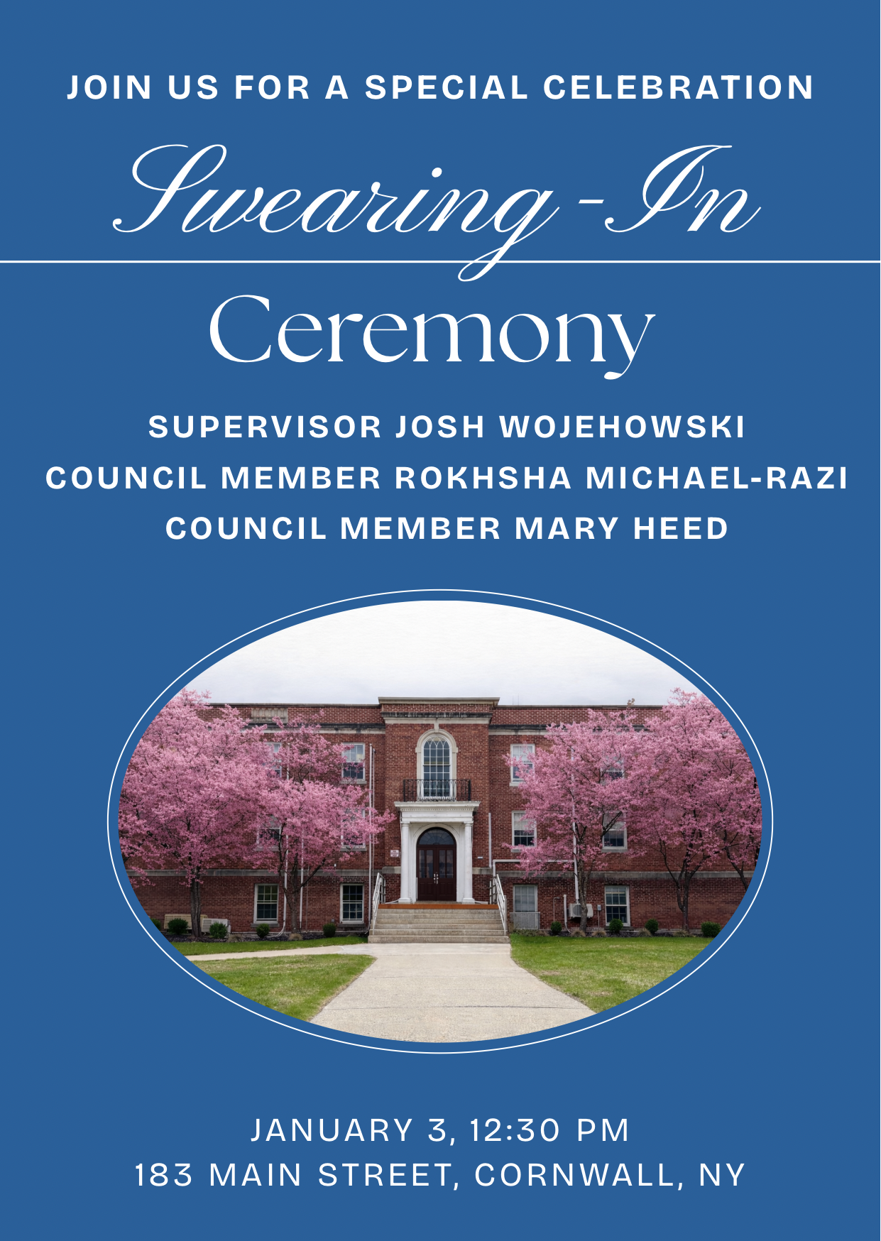 Join Us: Swearing-In Ceremony