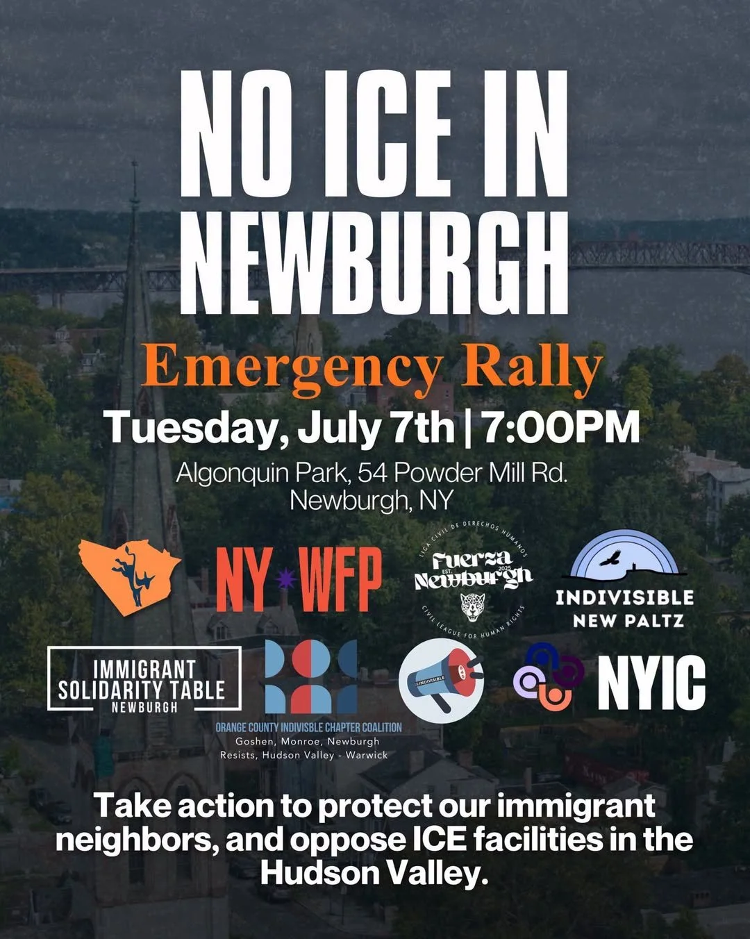 NO ICE IN NEWBURGH (OC Democratic Committee, others)