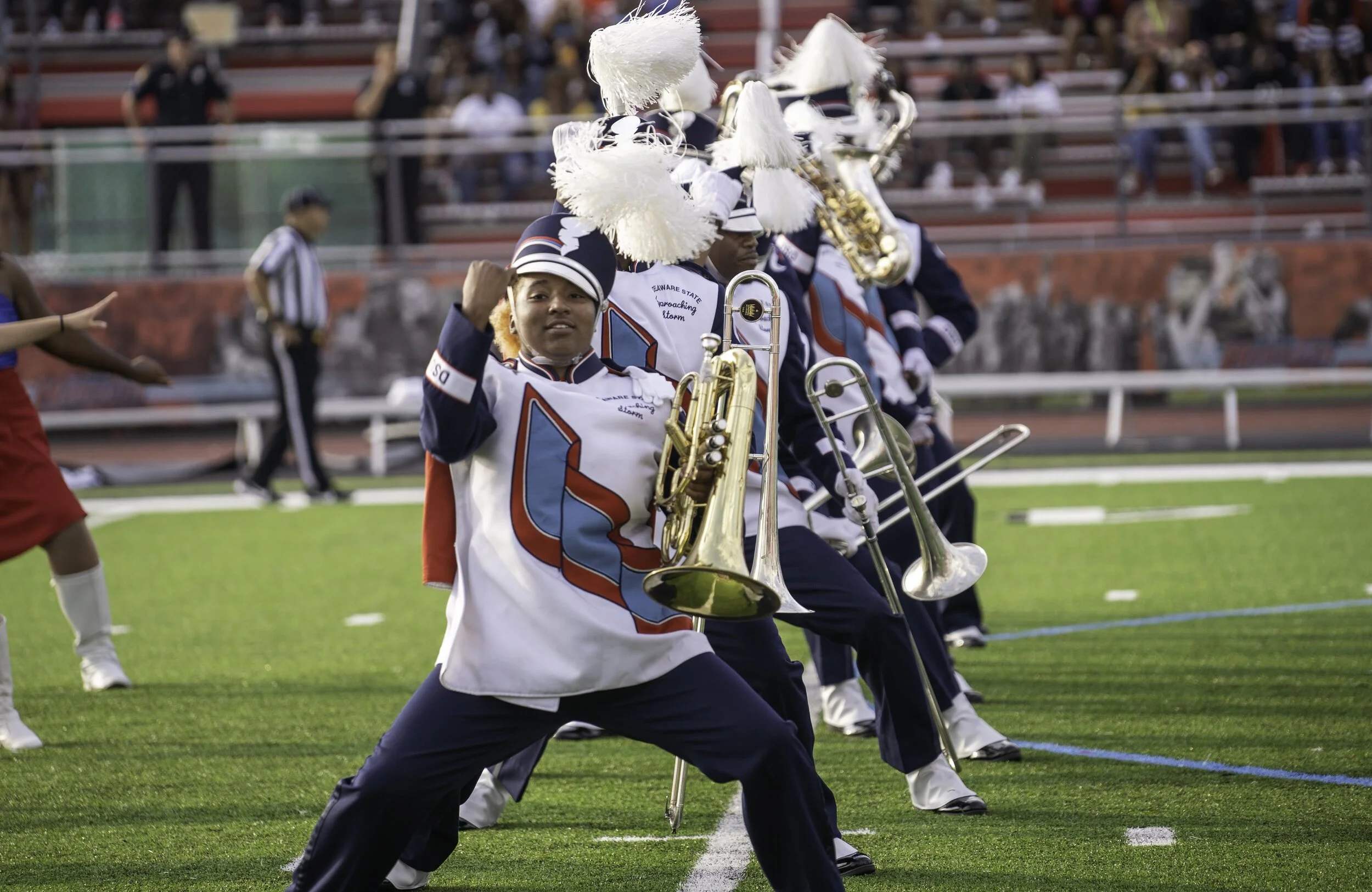 Deleware State marching band