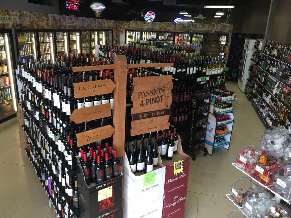 frontofwinedisplaywithairplanebottles.jpg