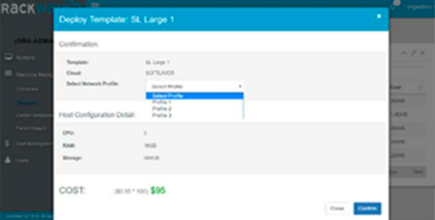 RackWare Workload Deployment View