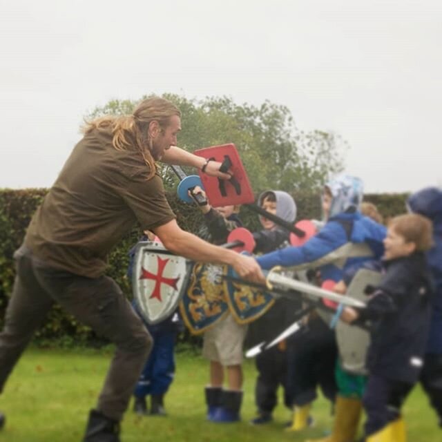 The weather may have turned but a Young Titan doesn't fear the rain.
Get outside and adventure, work on your sword and shield skill, craft your own armour and make sure you have lot of fun.

Keep your shield up

Miles of Nunhead

#youngtitian #childr