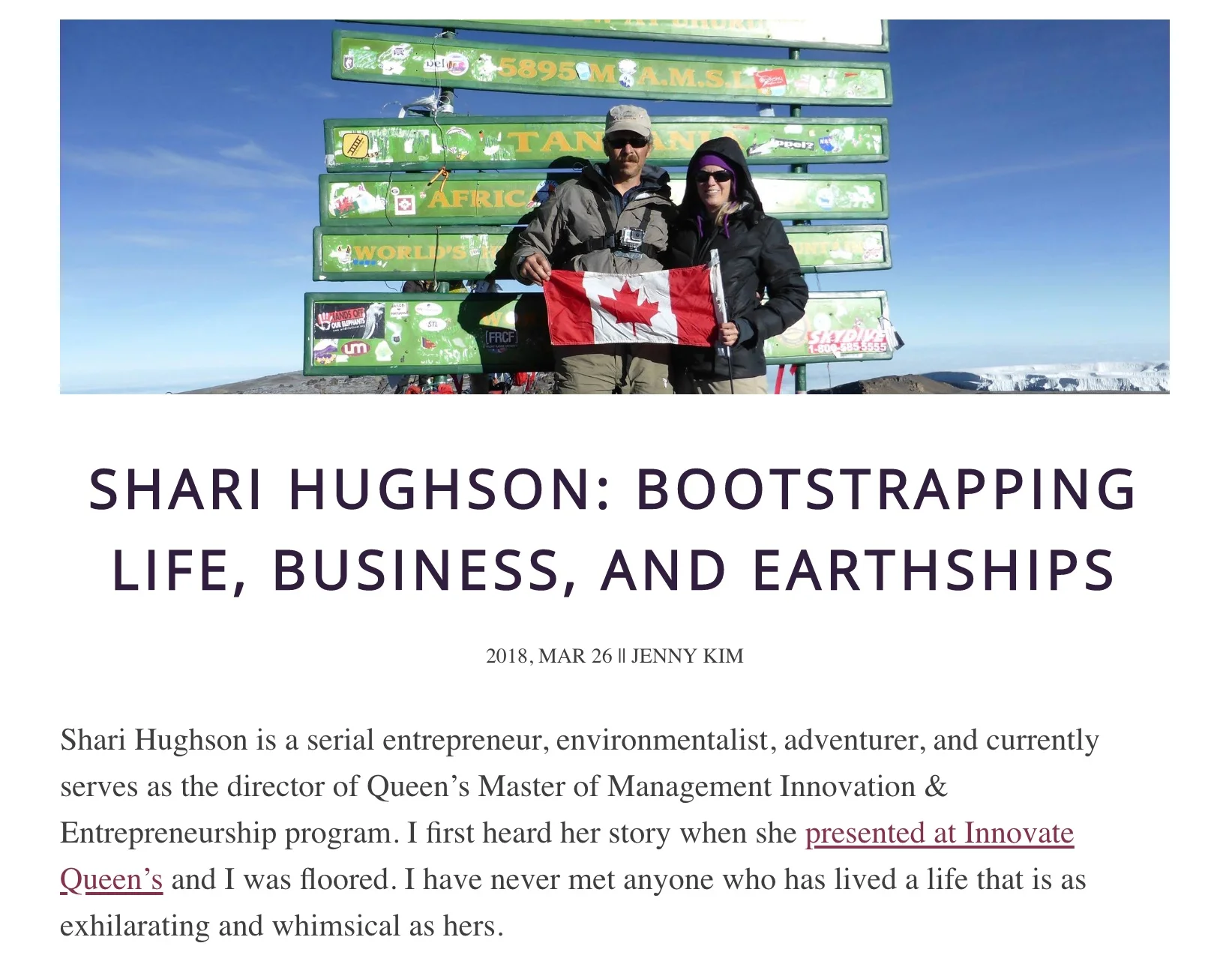 Shari Hughson: Bootstrapping Life, Business, and Earthships