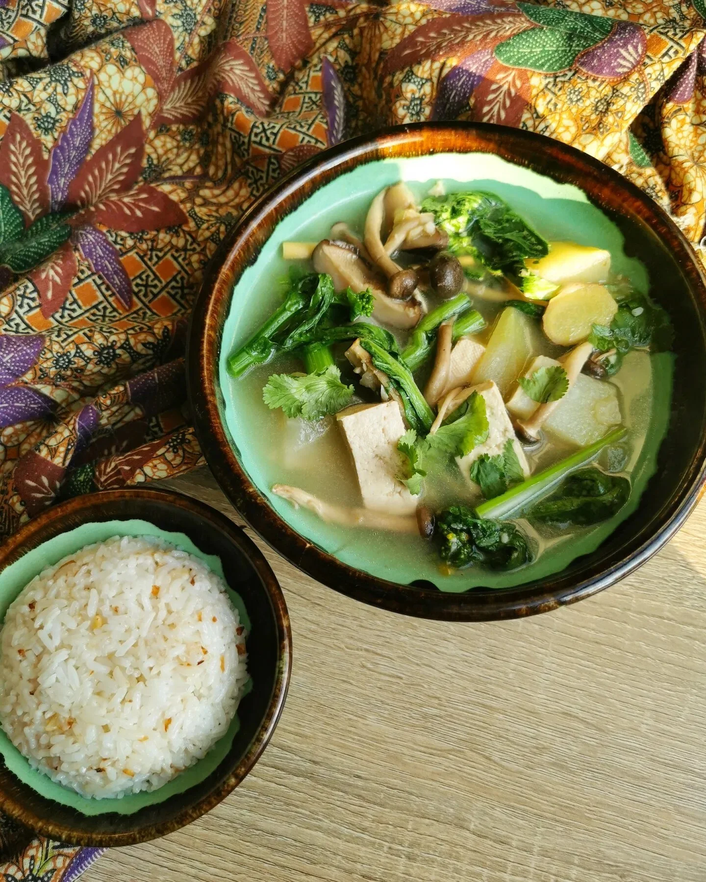 Vegan Filipino Tofu and Mushroom Tinola