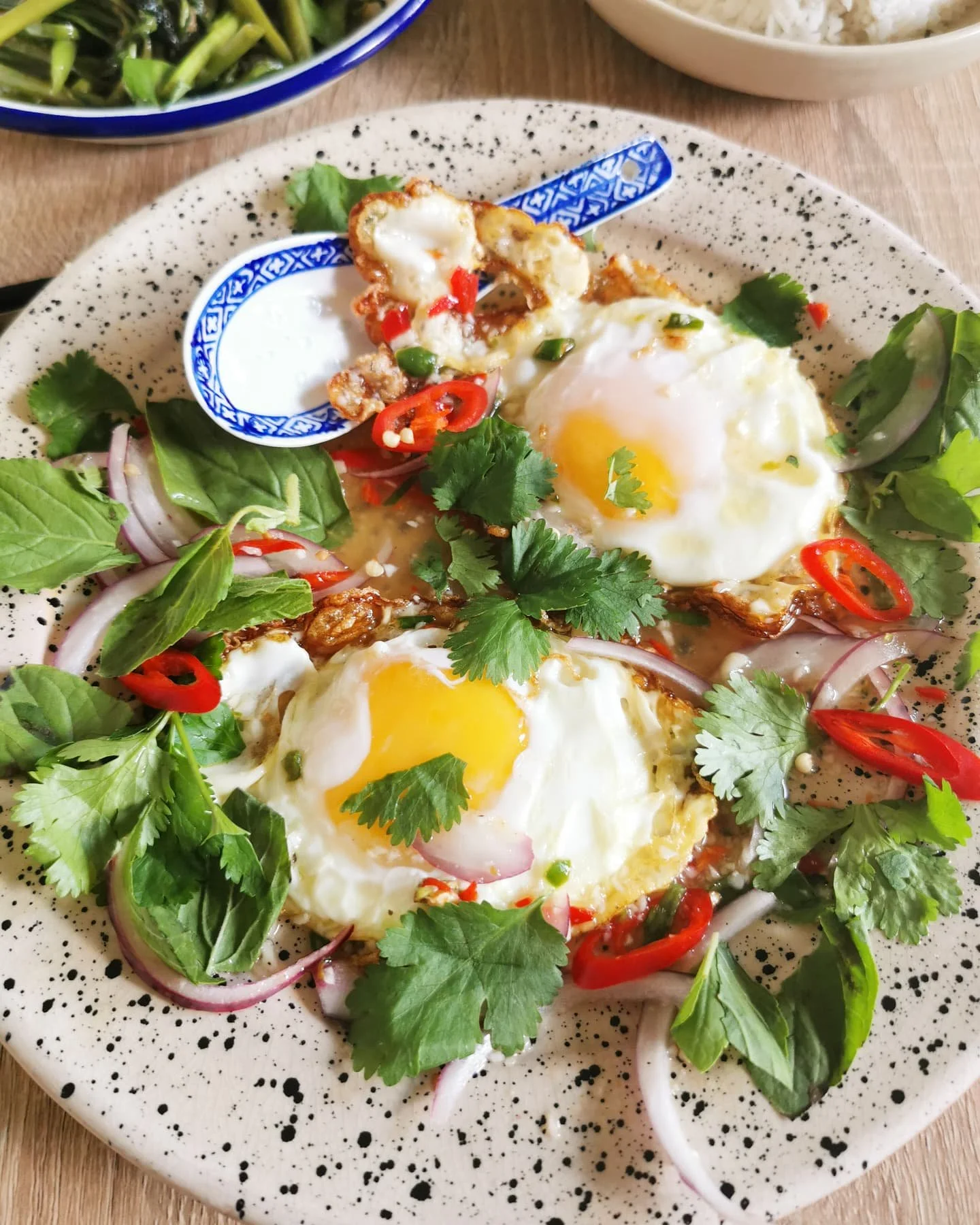 Yam Khai Dao or Thai Fried Egg Salad