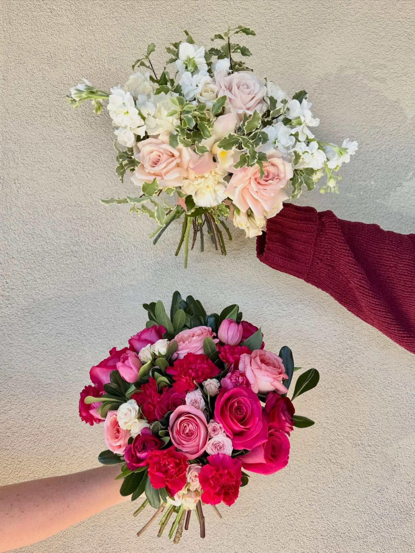 Two ways to say I love you. 🤍💗
Valentine&rsquo;s bouquets are here &mdash; available in both palettes: &ldquo;Forever&rdquo; and &ldquo;Always&rdquo;. Click the link in our bio to pre-order!