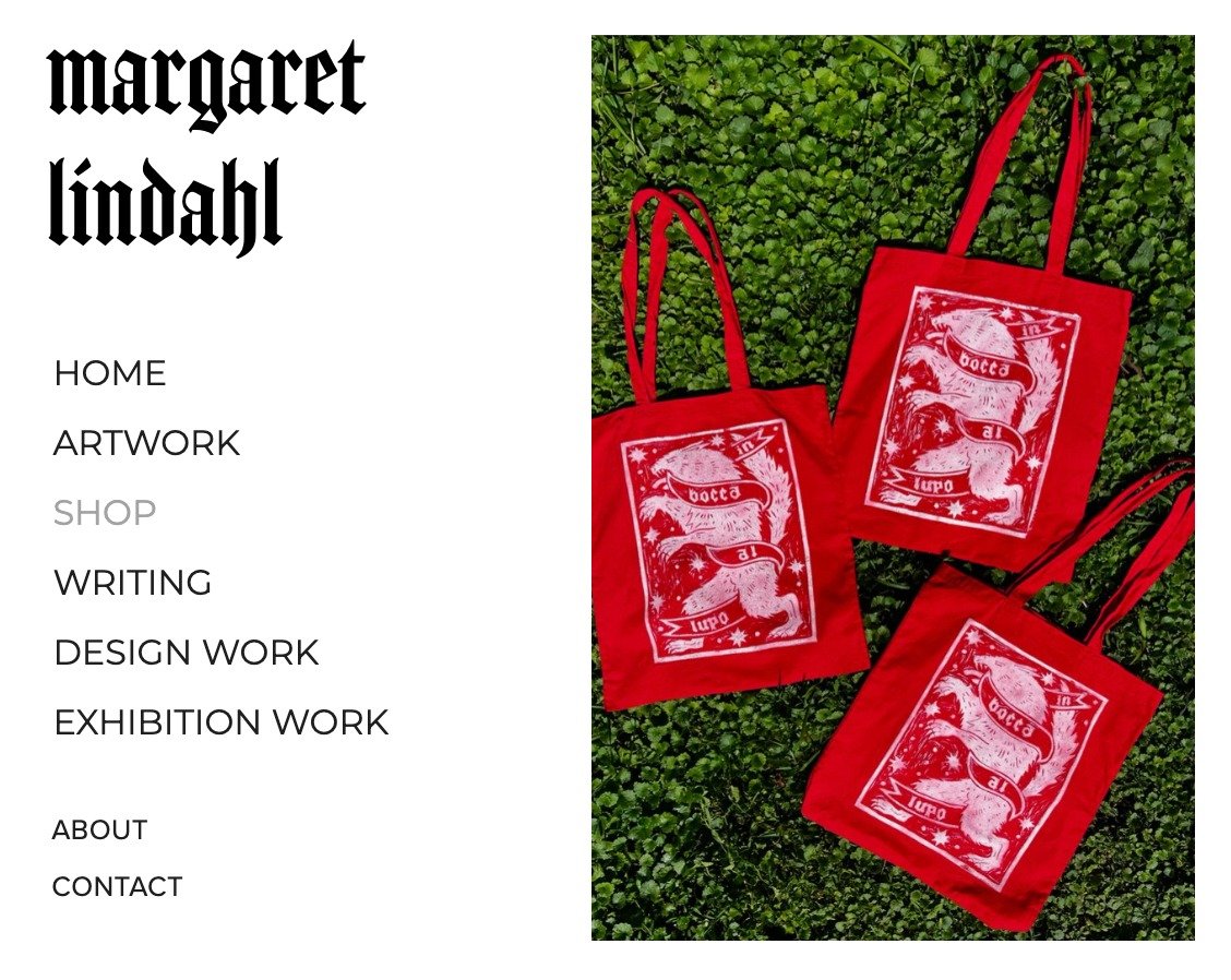 Oops, a bit late in posting this but my shop has been UPDATED! Some new totes, some old totes, and some new prints. Check it out if you're so inclined!