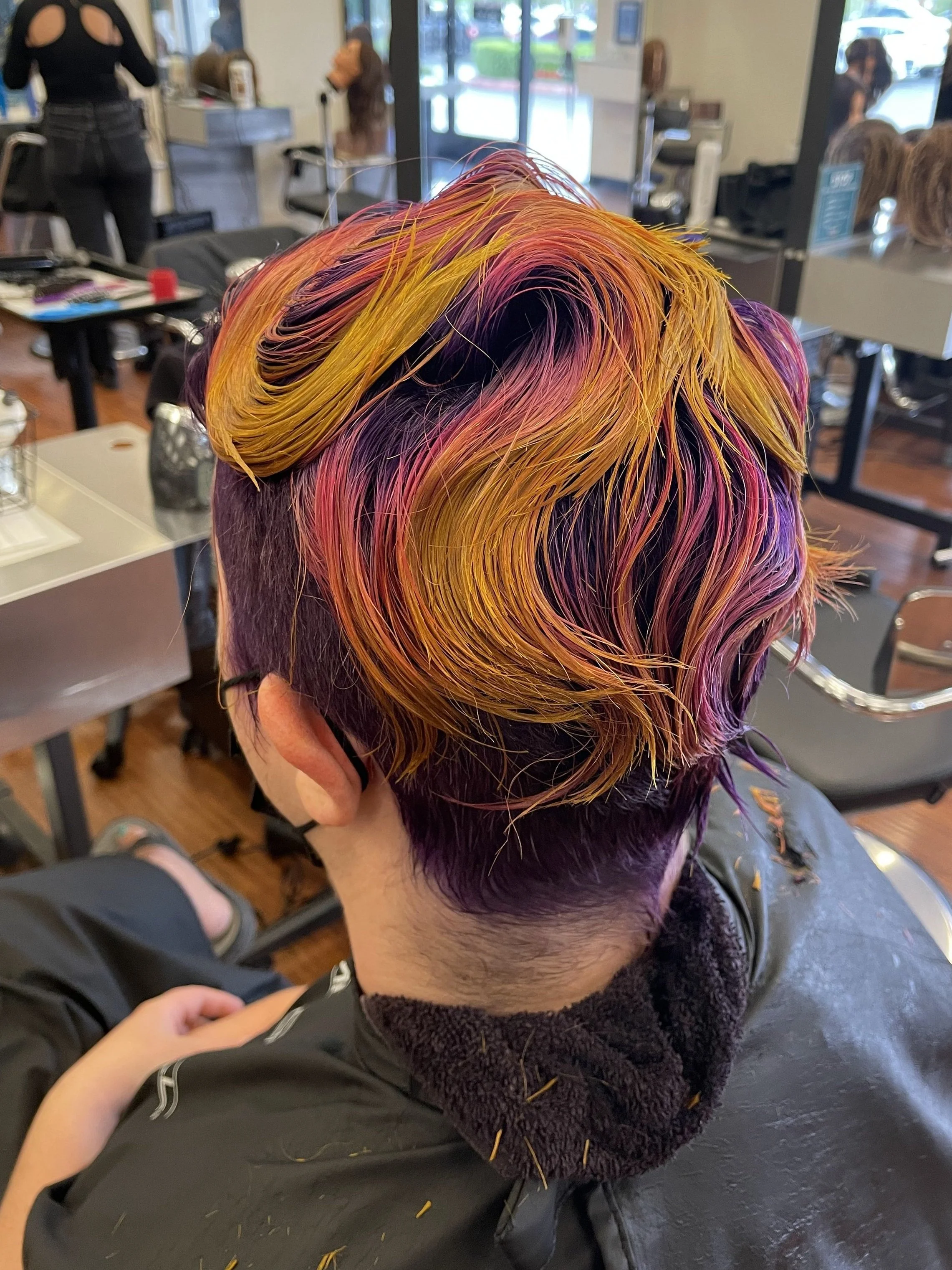  Process - wet setting after wash, back 