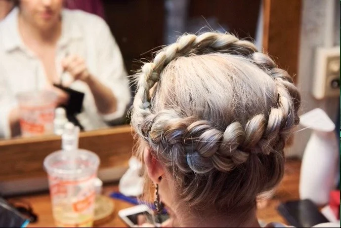  Process, finishing touches to halo braid  