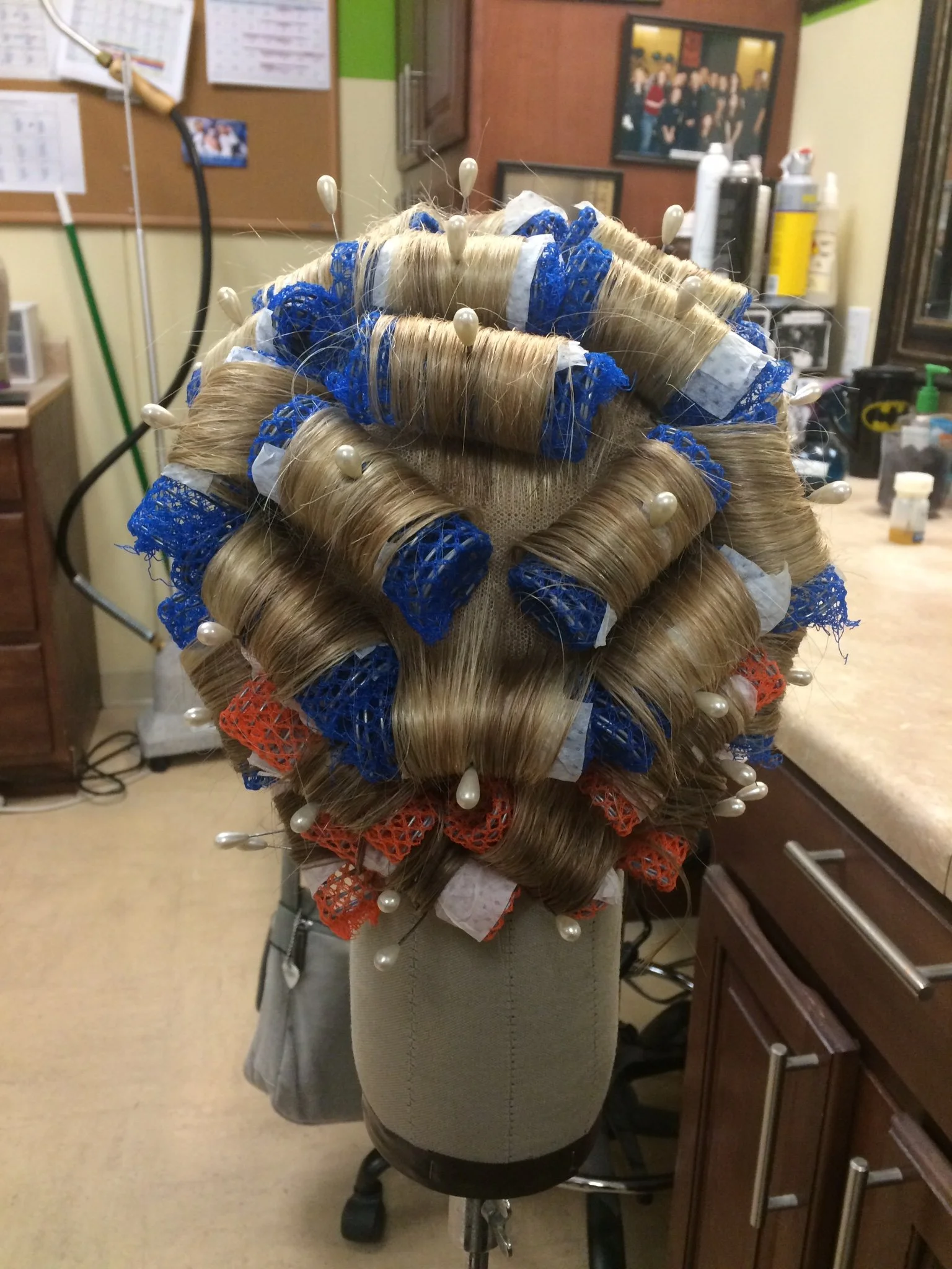  Process/Before, roller set, back 