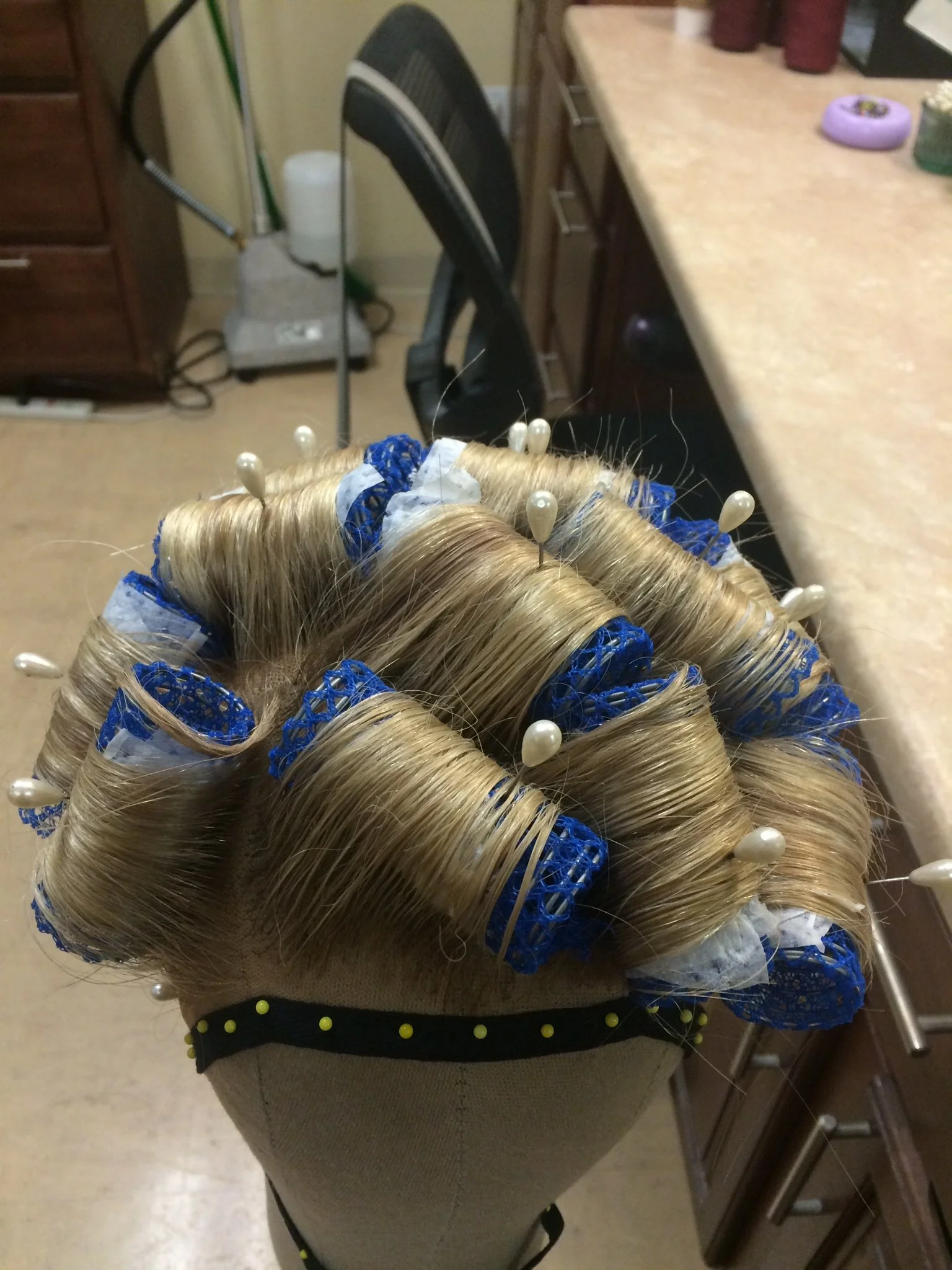  Process/Before, roller set, top view 