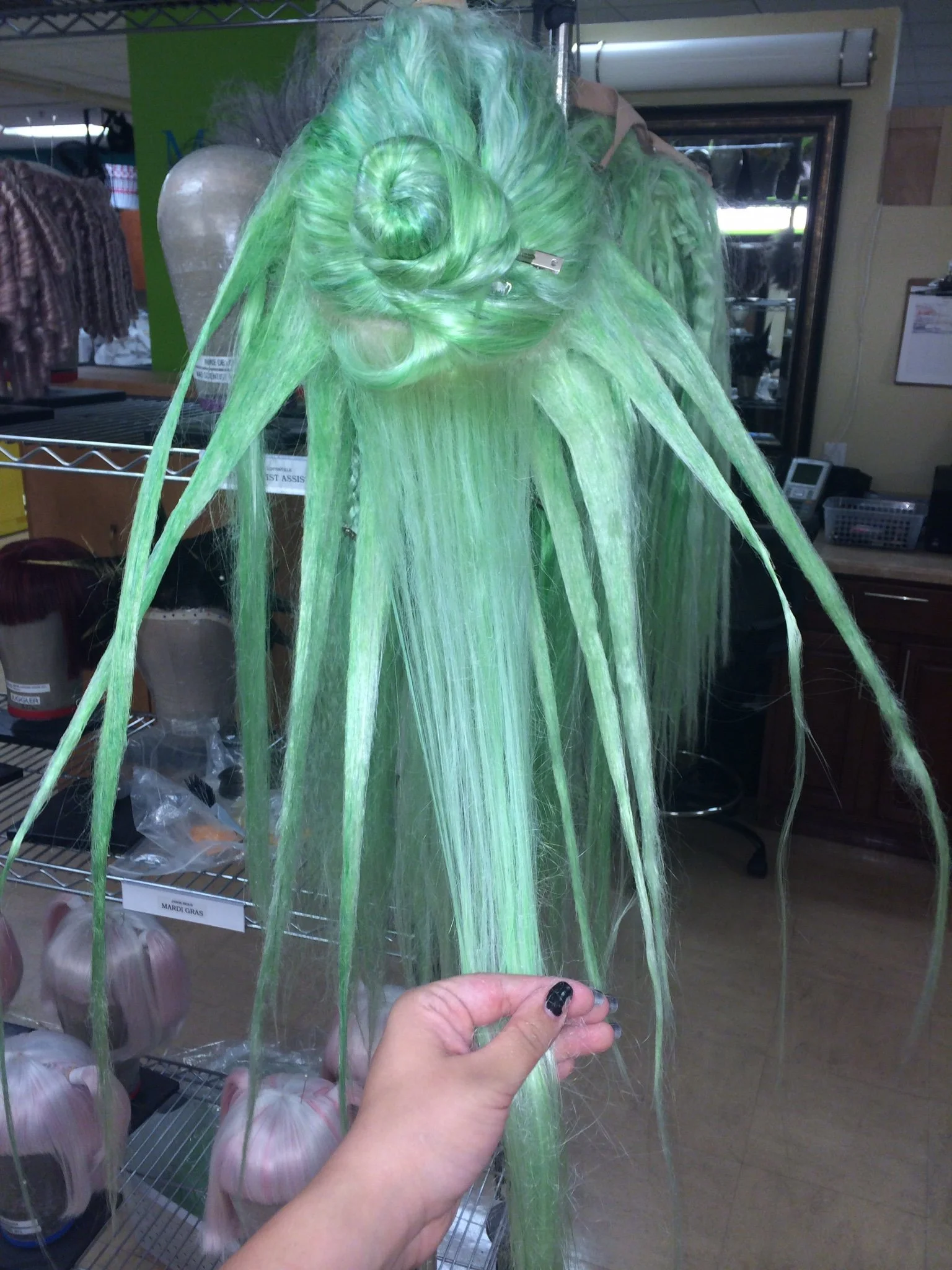  Process - sculpting with teasing, product, steam, and blow dryer 